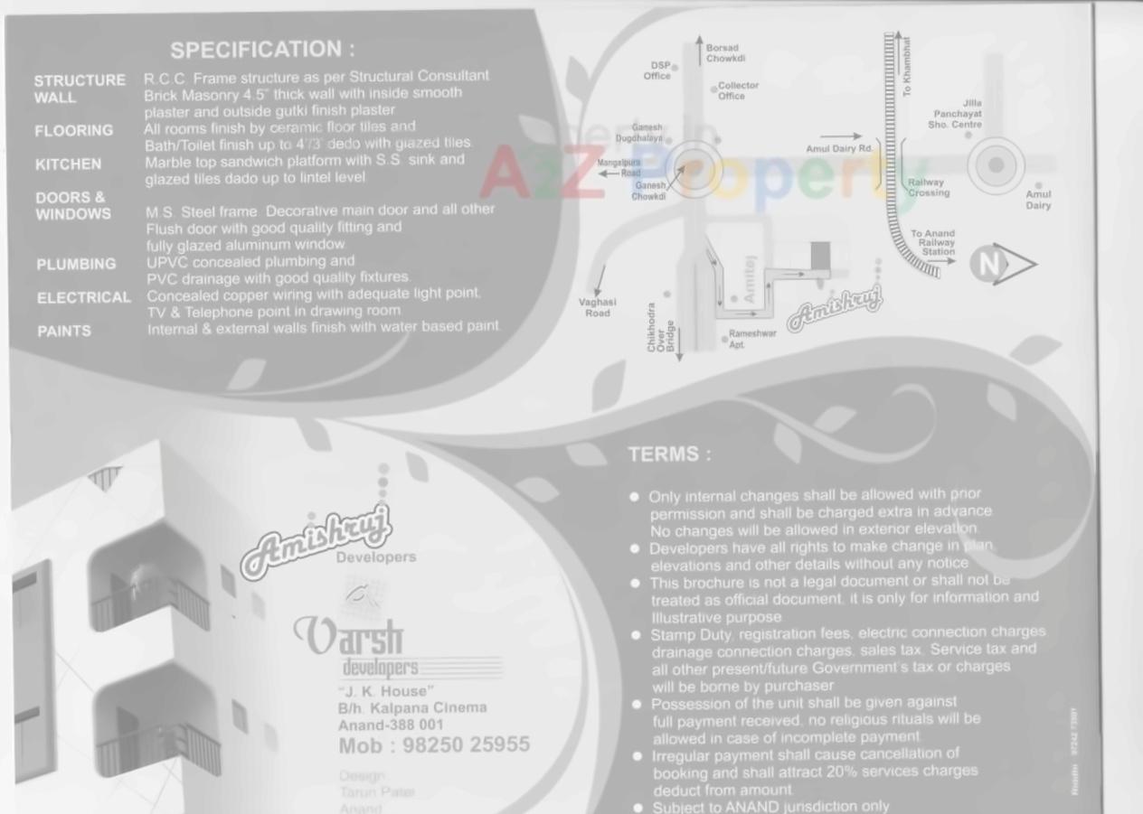  of real estate project Amishruj located at Anand, Anand, Gujarat