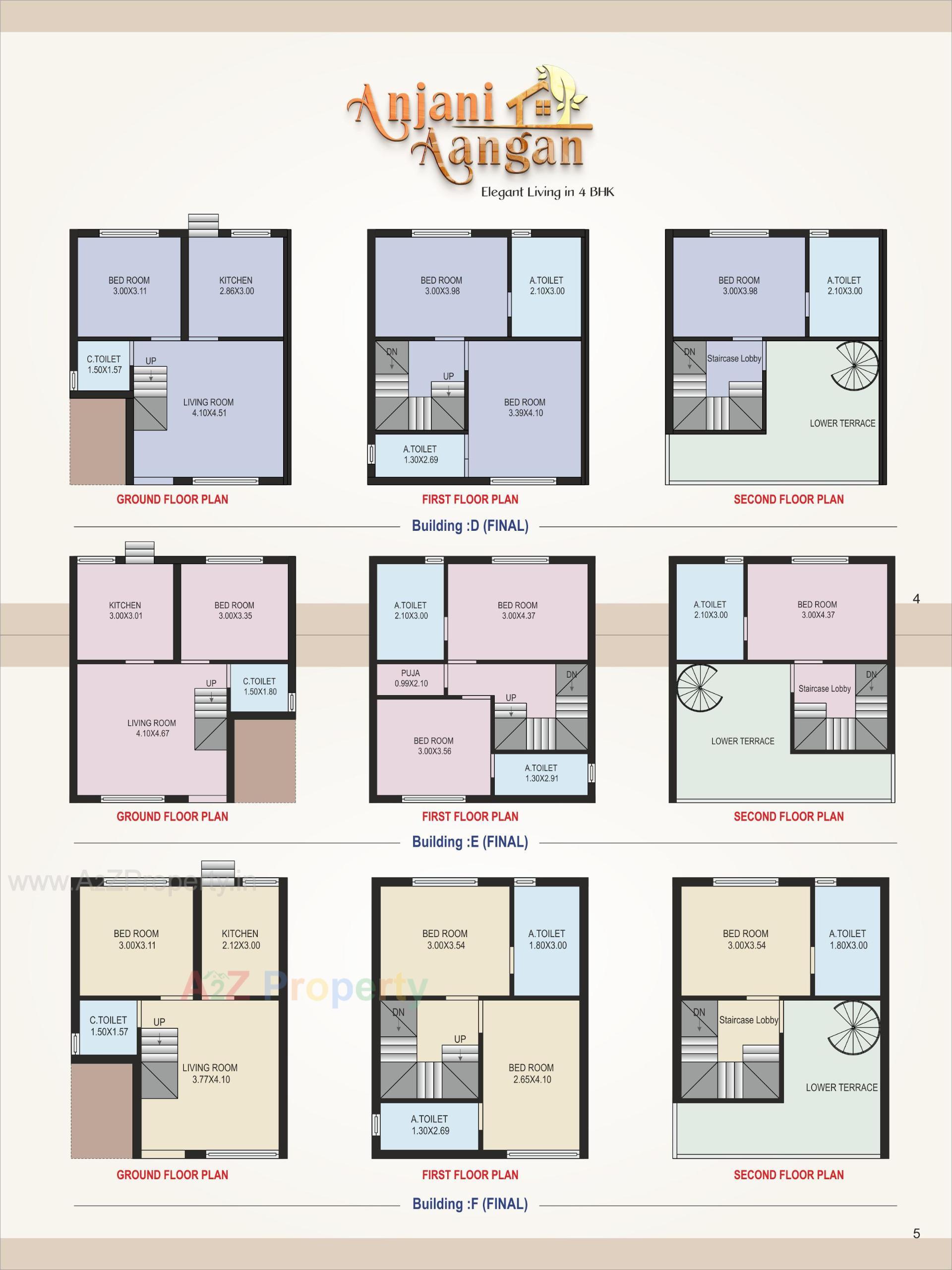 Layout of real estate project Anjani Aangan located at Anand, Anand, Gujarat