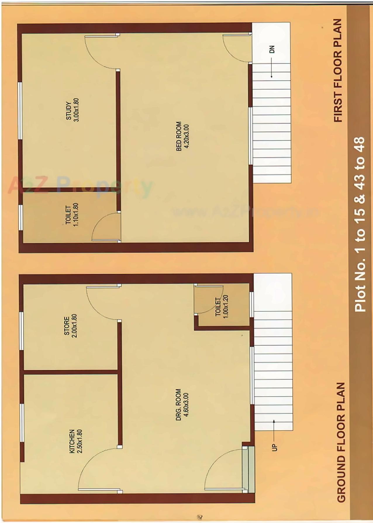 Layout of real estate project Anushambhu Residency located at Karamsad, Anand, Gujarat