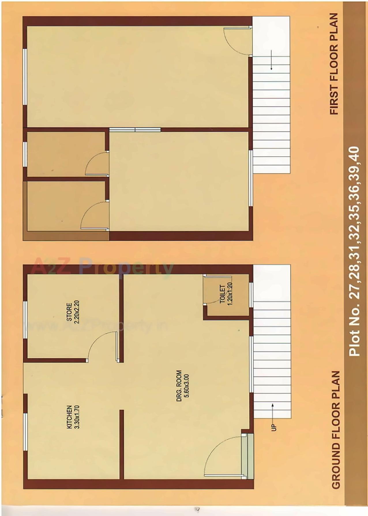 Layout of real estate project Anushambhu Residency located at Karamsad, Anand, Gujarat