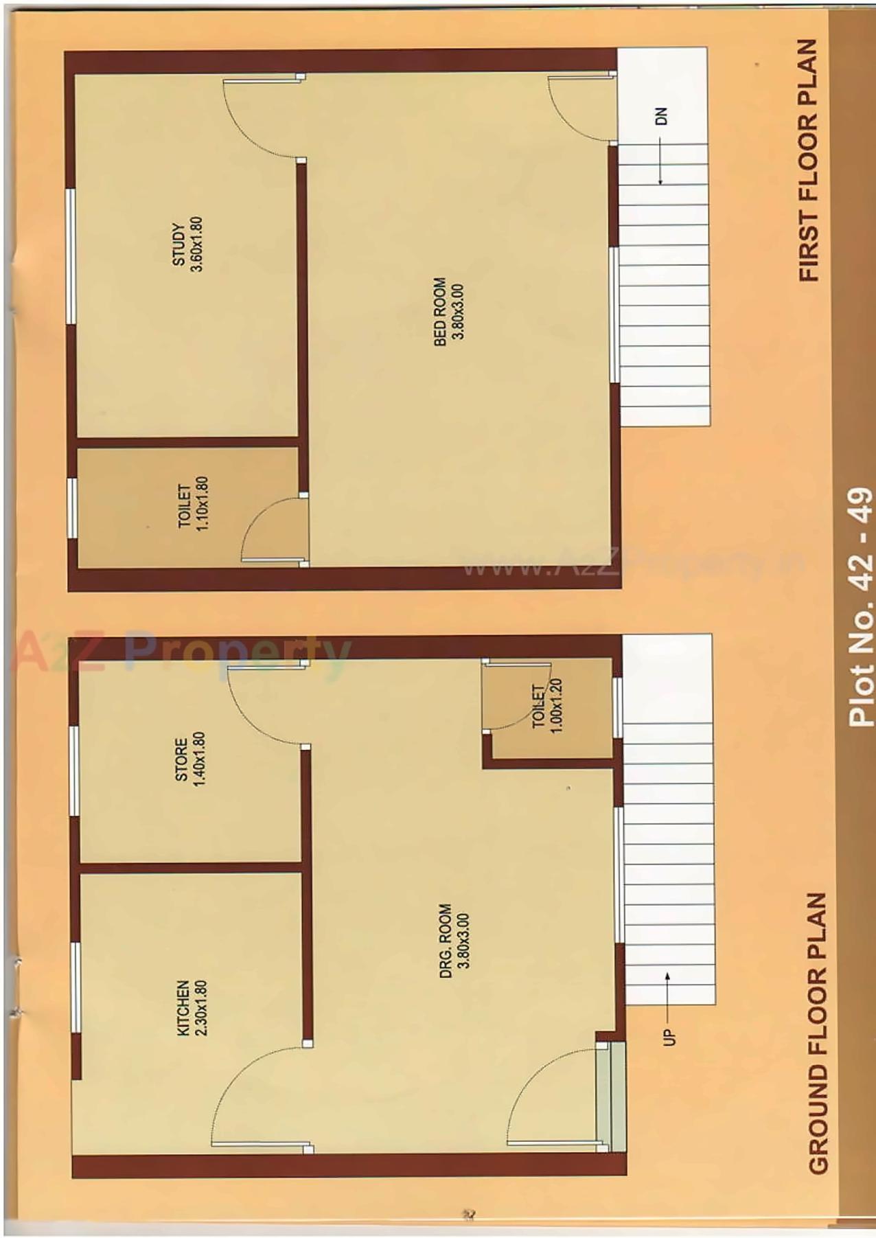 Layout of real estate project Anushambhu Residency located at Karamsad, Anand, Gujarat