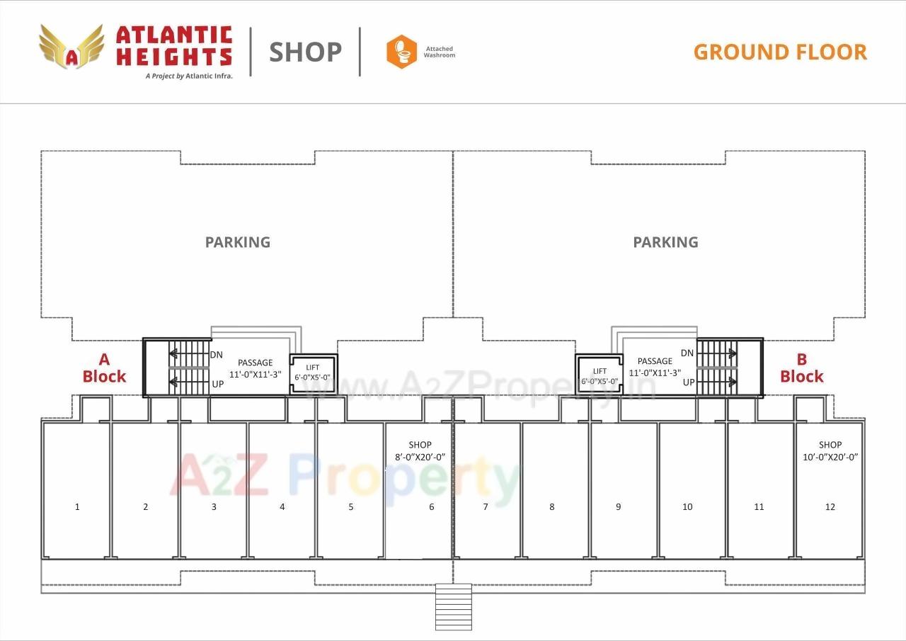 Layout of real estate project Atlantic Hieghts located at Anand, Anand, Gujarat