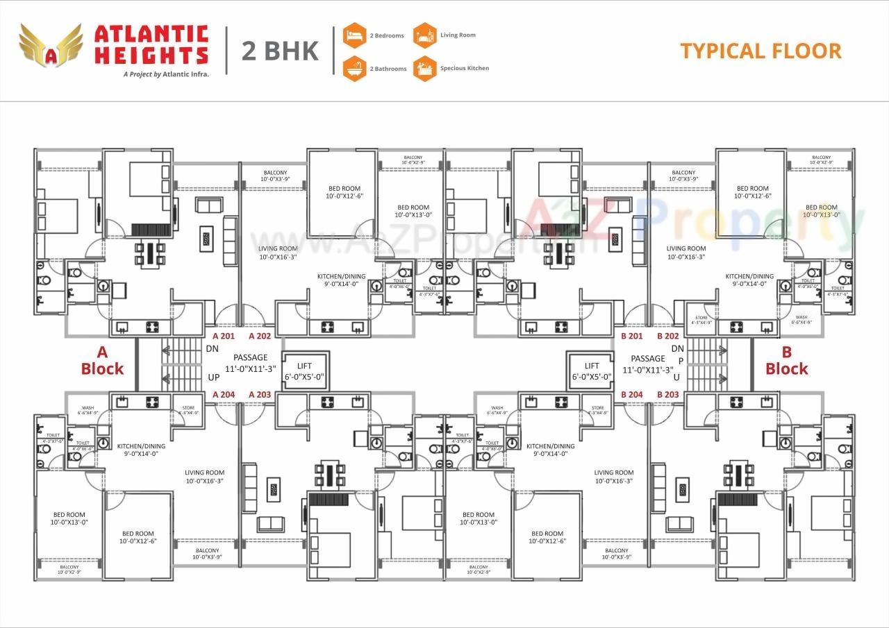 Layout of real estate project Atlantic Hieghts located at Anand, Anand, Gujarat