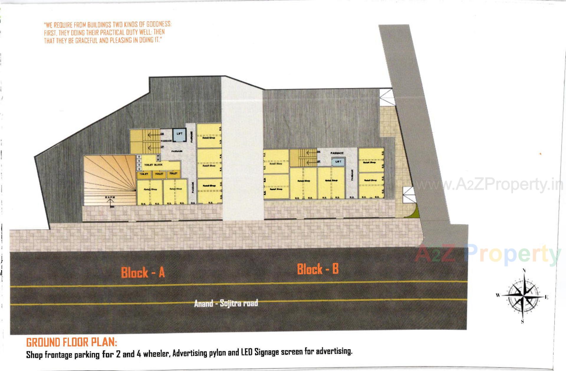 Layout of real estate project Bhailalbhai located at Karamsad, Anand, Gujarat