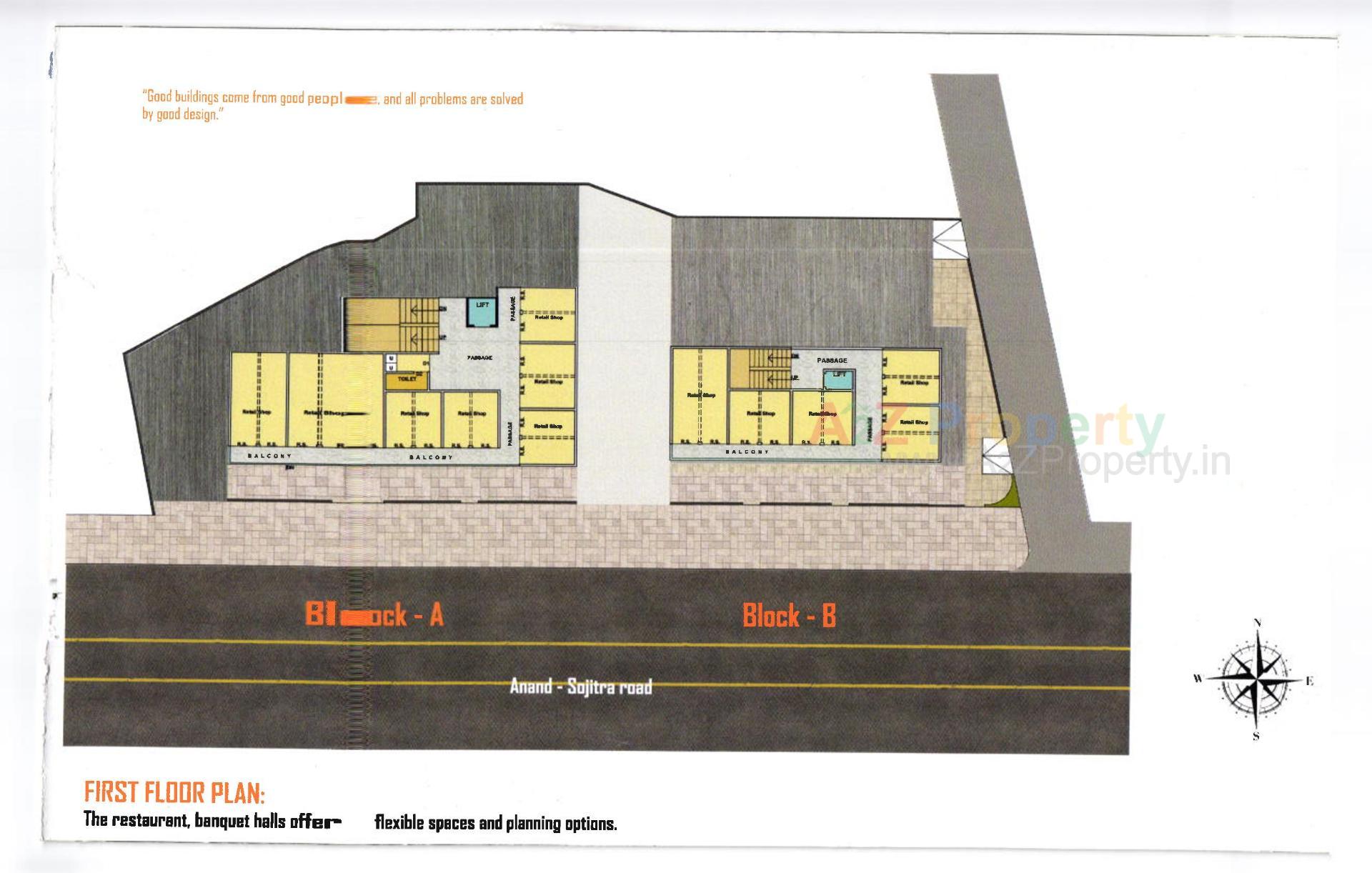 Layout of real estate project Bhailalbhai located at Karamsad, Anand, Gujarat
