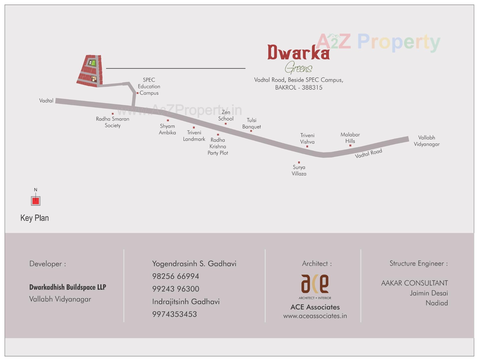  of real estate project Dwarka Greens located at Bakrol, Anand, Gujarat
