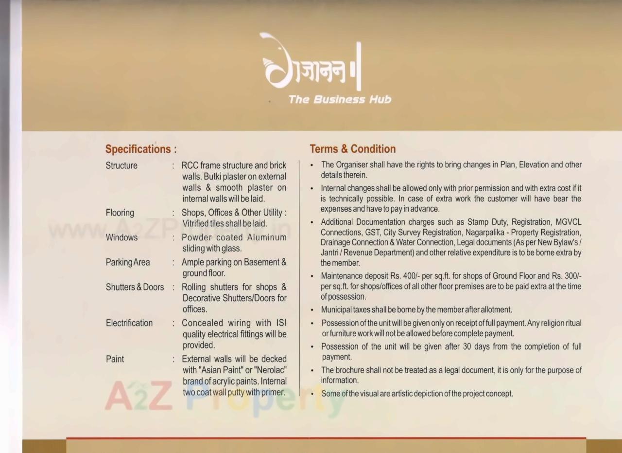  of real estate project Gajanan The Business Hub located at Vallabh-vidhyanagar, Anand, Gujarat