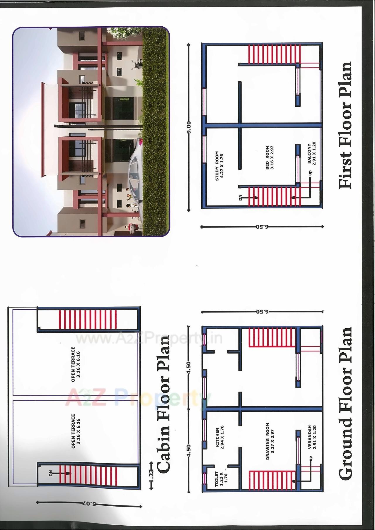 Layout of real estate project Gayatri Homes located at Umreth, Anand, Gujarat