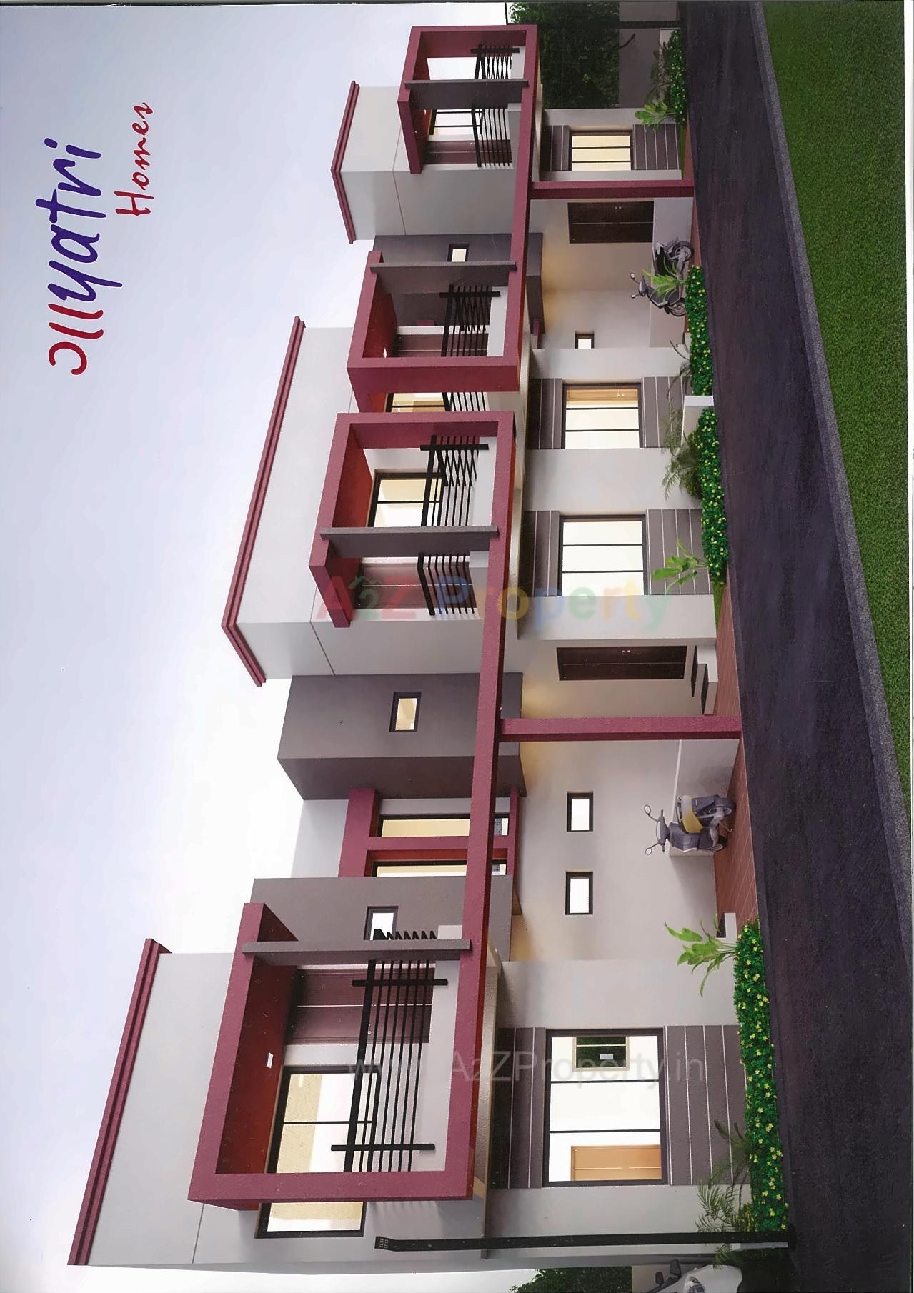 3D Elevation of real estate project Gayatri Homes located at Umreth, Anand, Gujarat