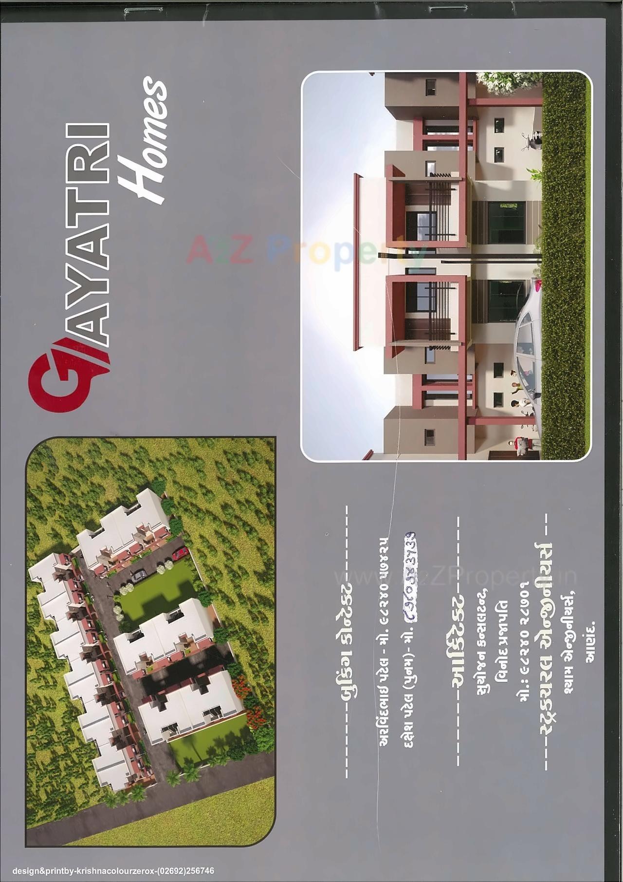 Layout of real estate project Gayatri Homes located at Umreth, Anand, Gujarat