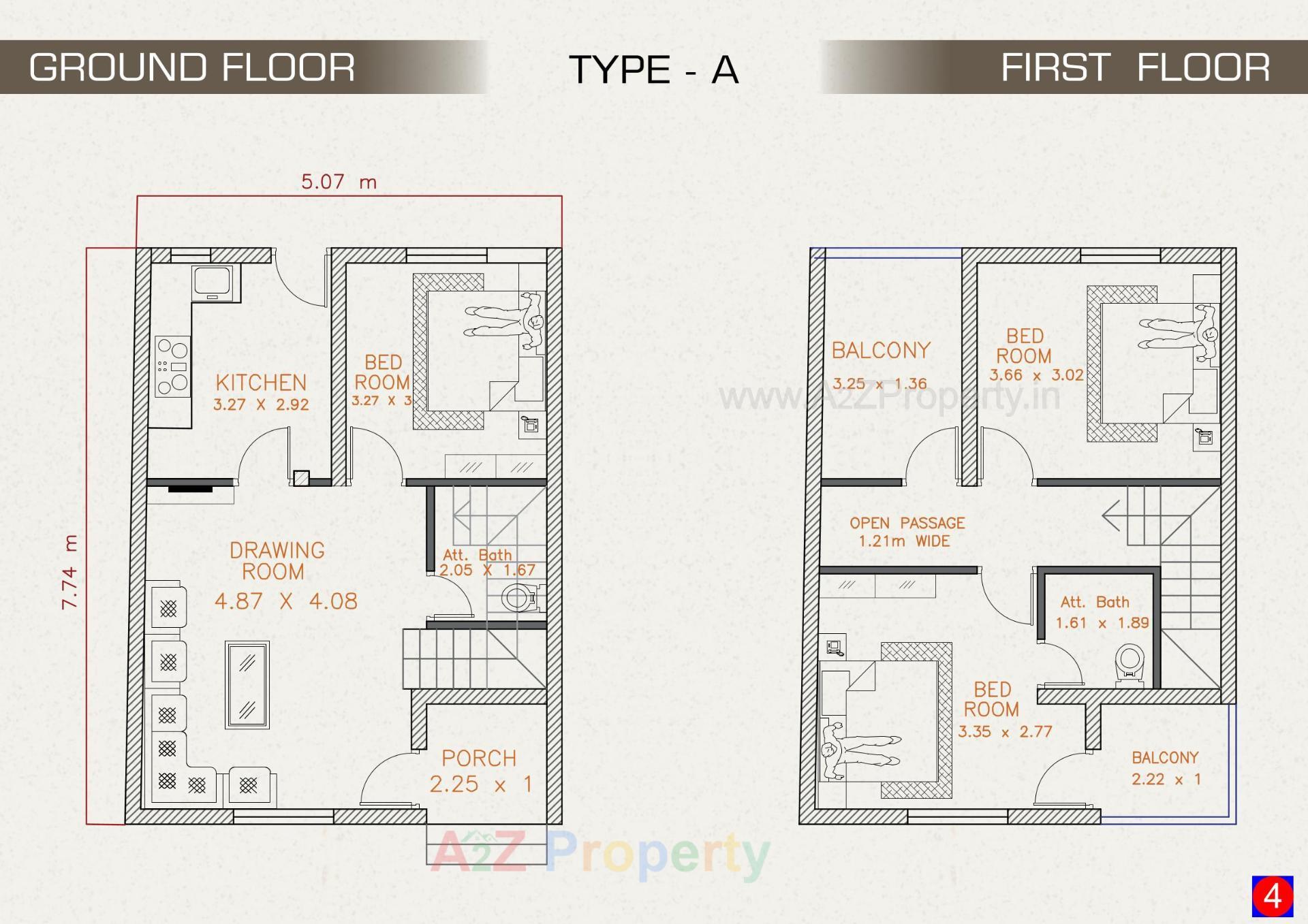Layout of real estate project Girdhar Raw House located at Umreth, Anand, Gujarat