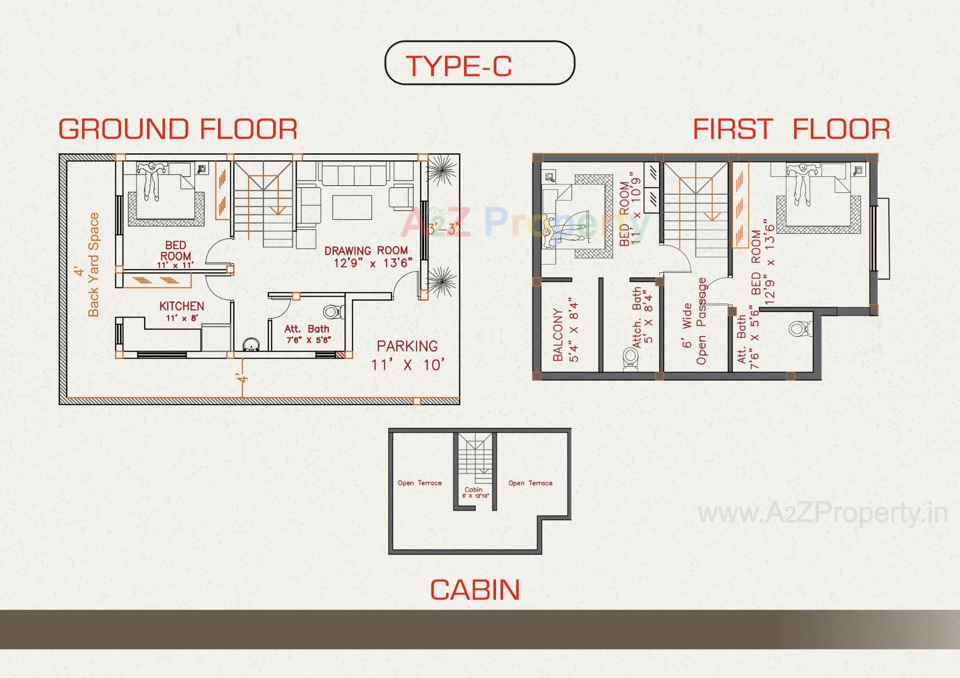 Layout of real estate project Gokul Twins Bunglows located at Umreth, Anand, Gujarat