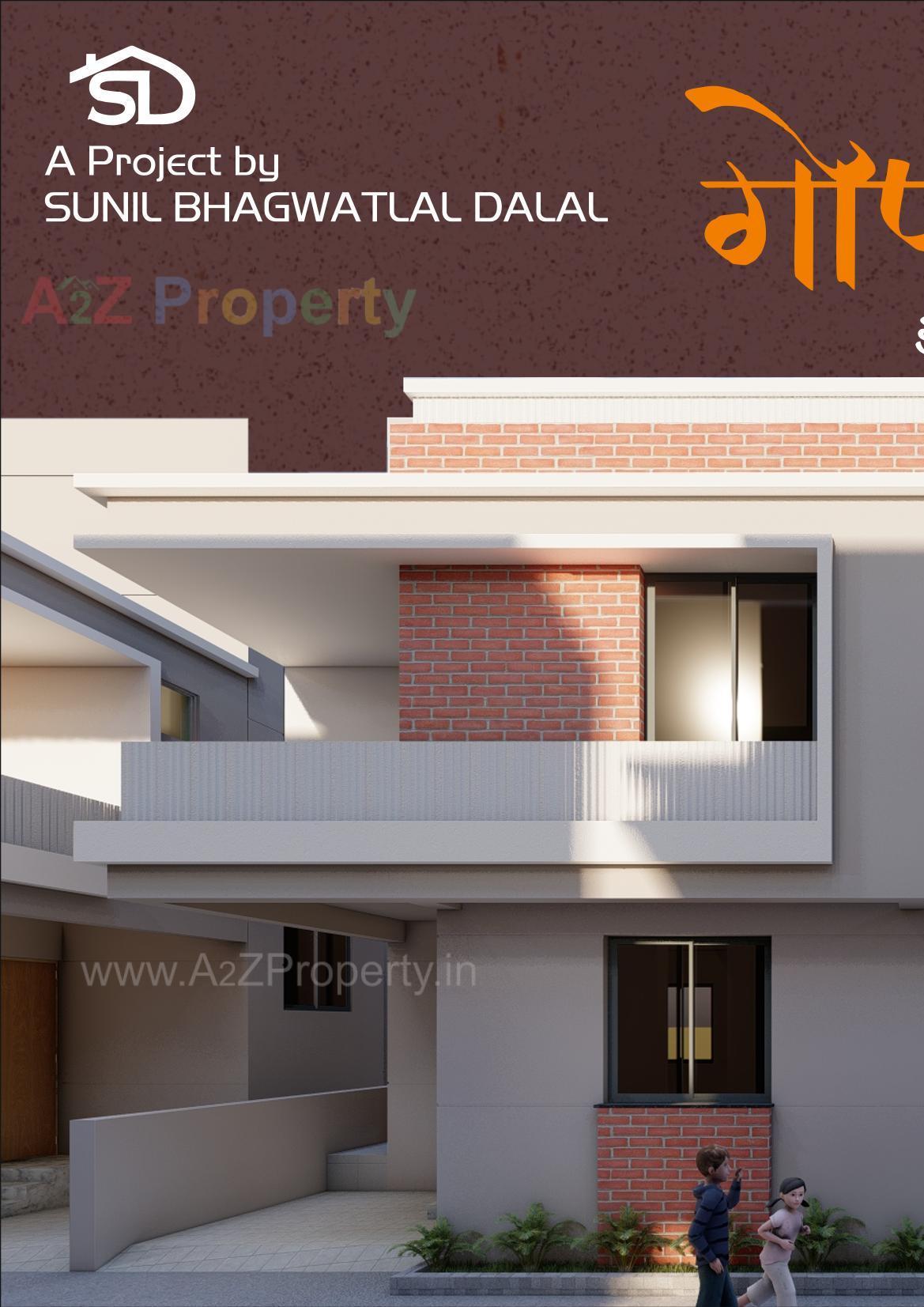 3D Elevation of real estate project Gopal Duplex located at Umreth, Anand, Gujarat