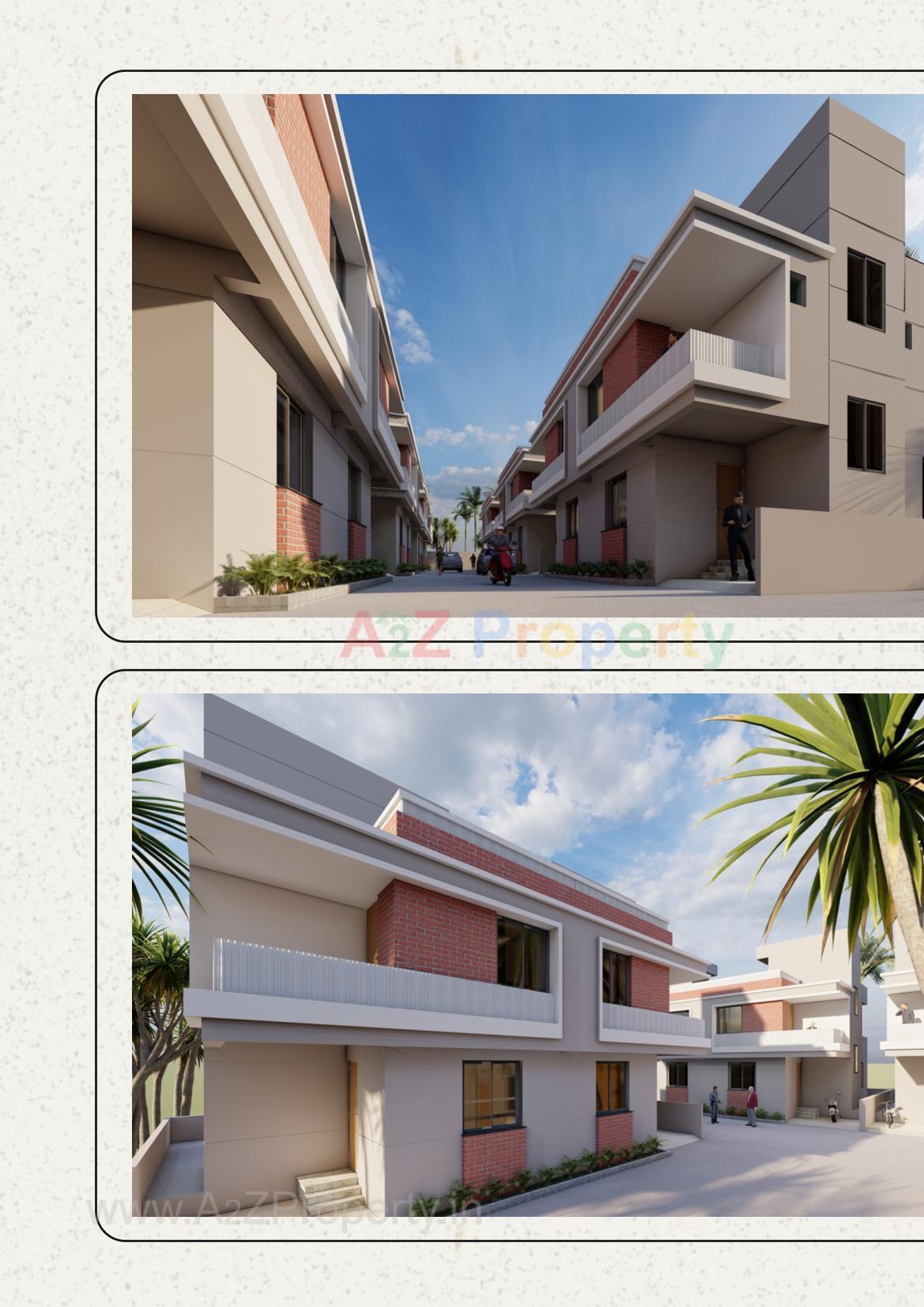 3D Elevation of real estate project Gopal Duplex located at Umreth, Anand, Gujarat