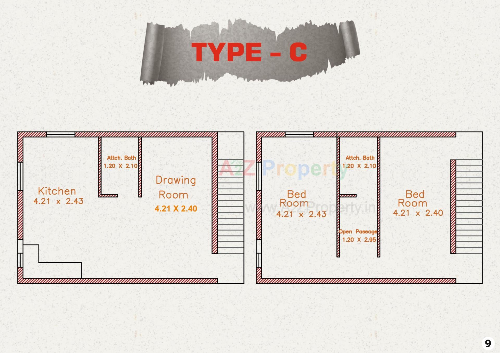 Layout of real estate project Gopal Duplex located at Umreth, Anand, Gujarat