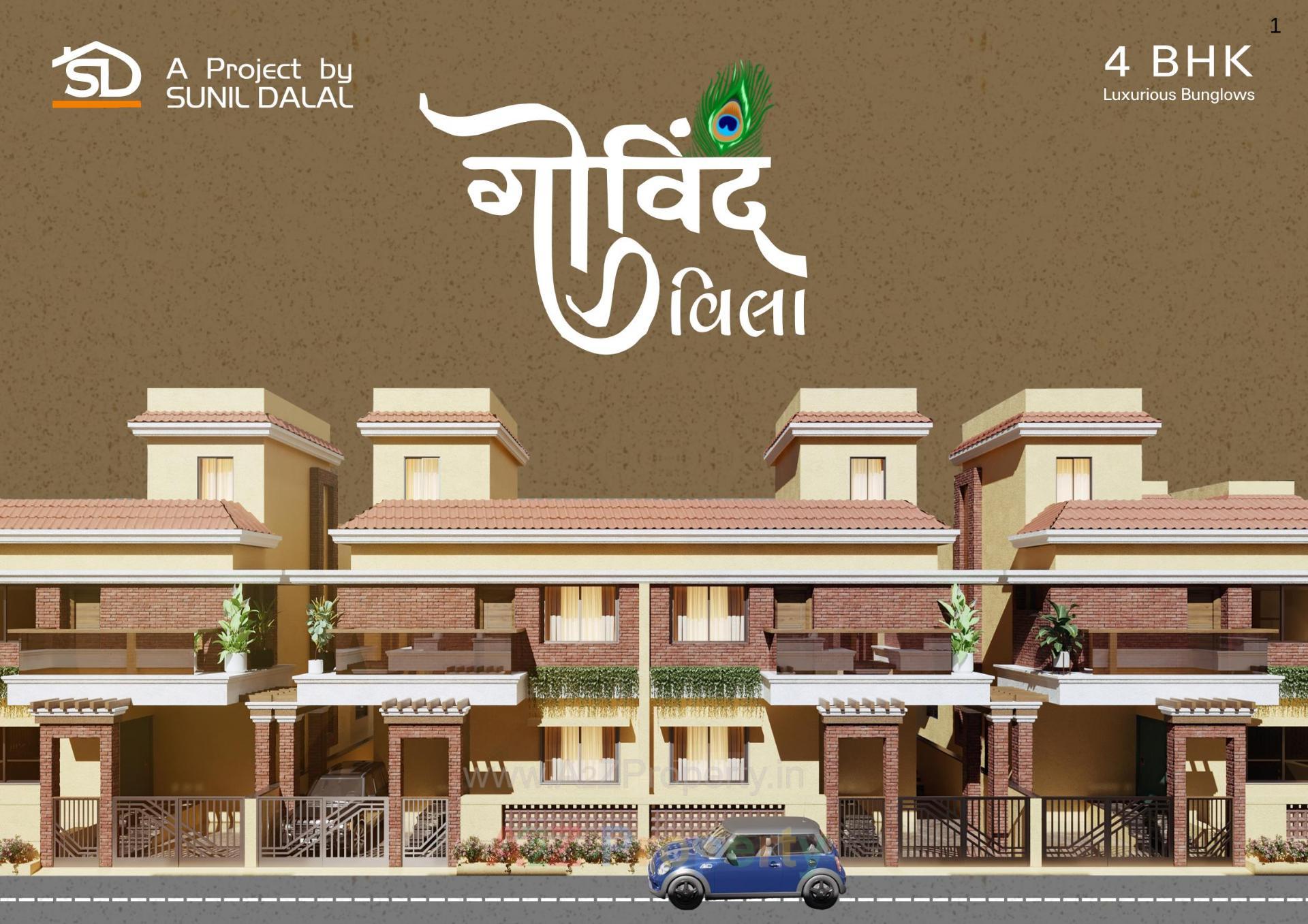 3D Elevation of real estate project Govind Villa located at Umreth, Anand, Gujarat