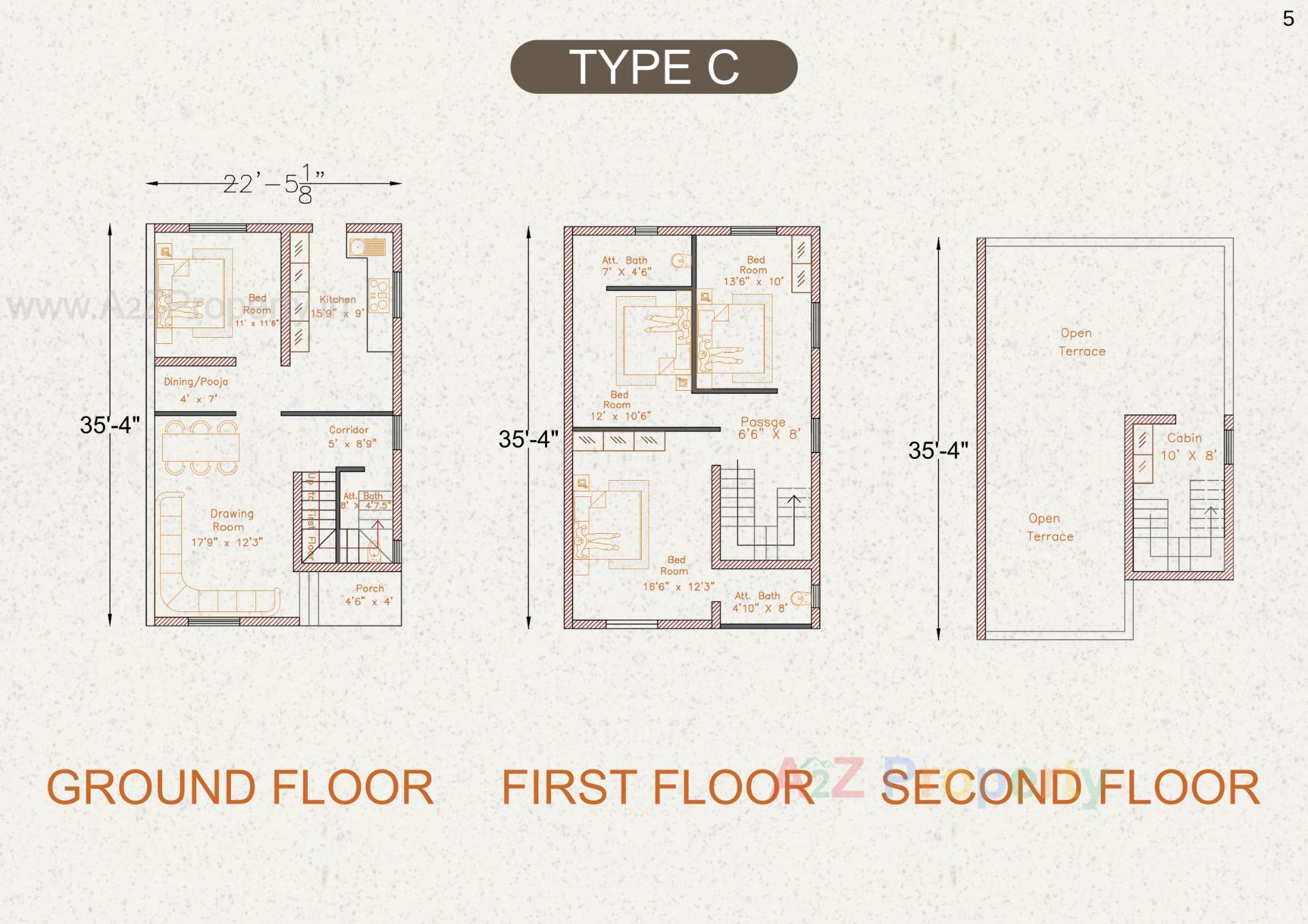 Layout of real estate project Govind Villa located at Umreth, Anand, Gujarat