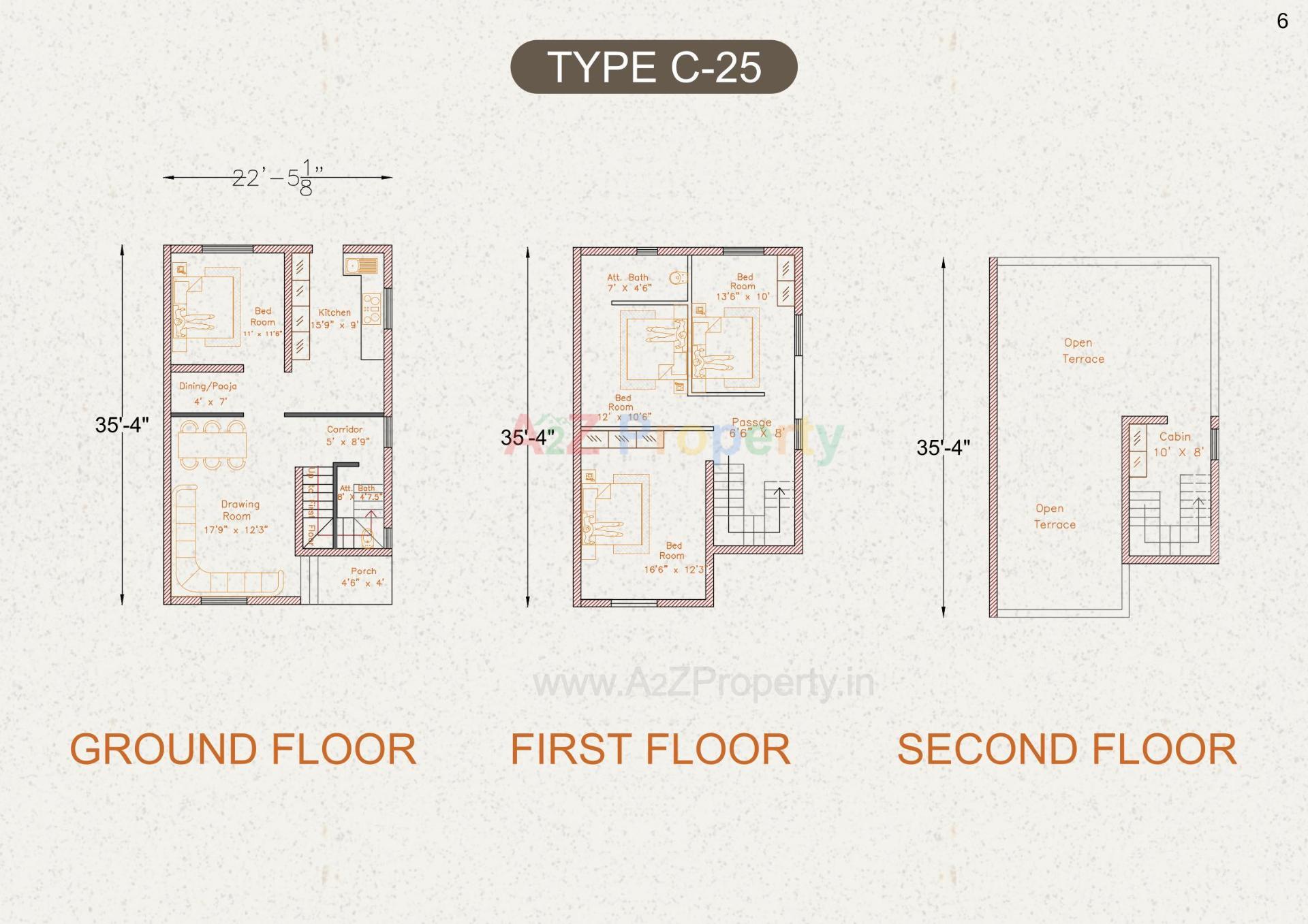 Layout of real estate project Govind Villa located at Umreth, Anand, Gujarat