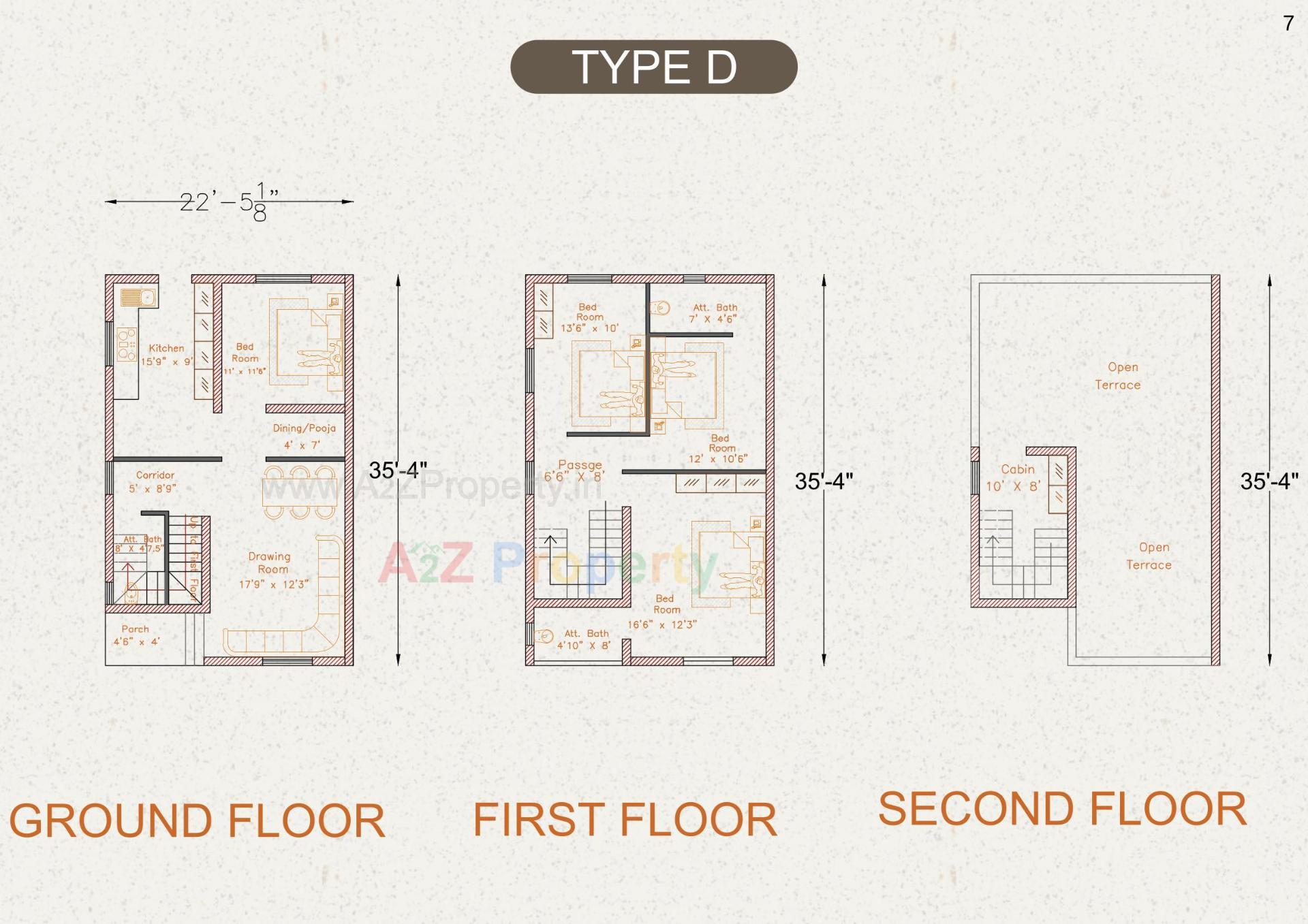 Layout of real estate project Govind Villa located at Umreth, Anand, Gujarat