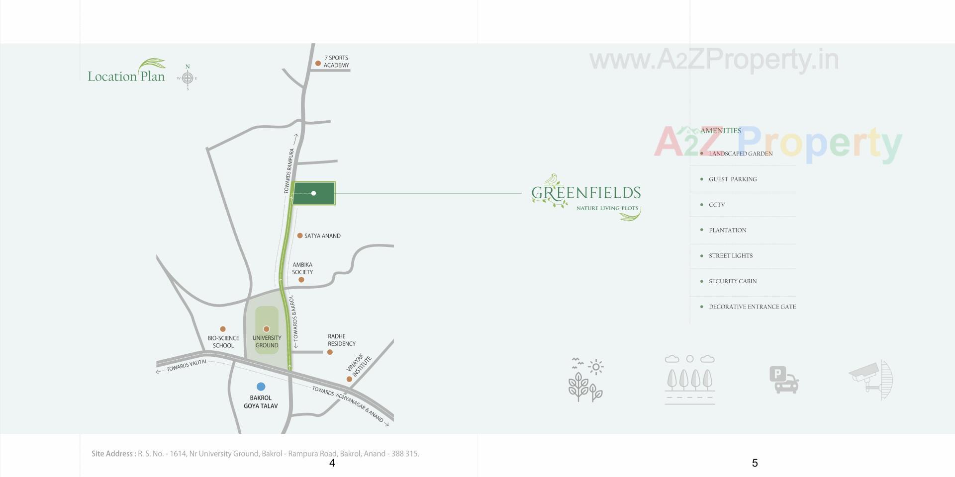  of real estate project Greenfields located at Bakrol, Anand, Gujarat