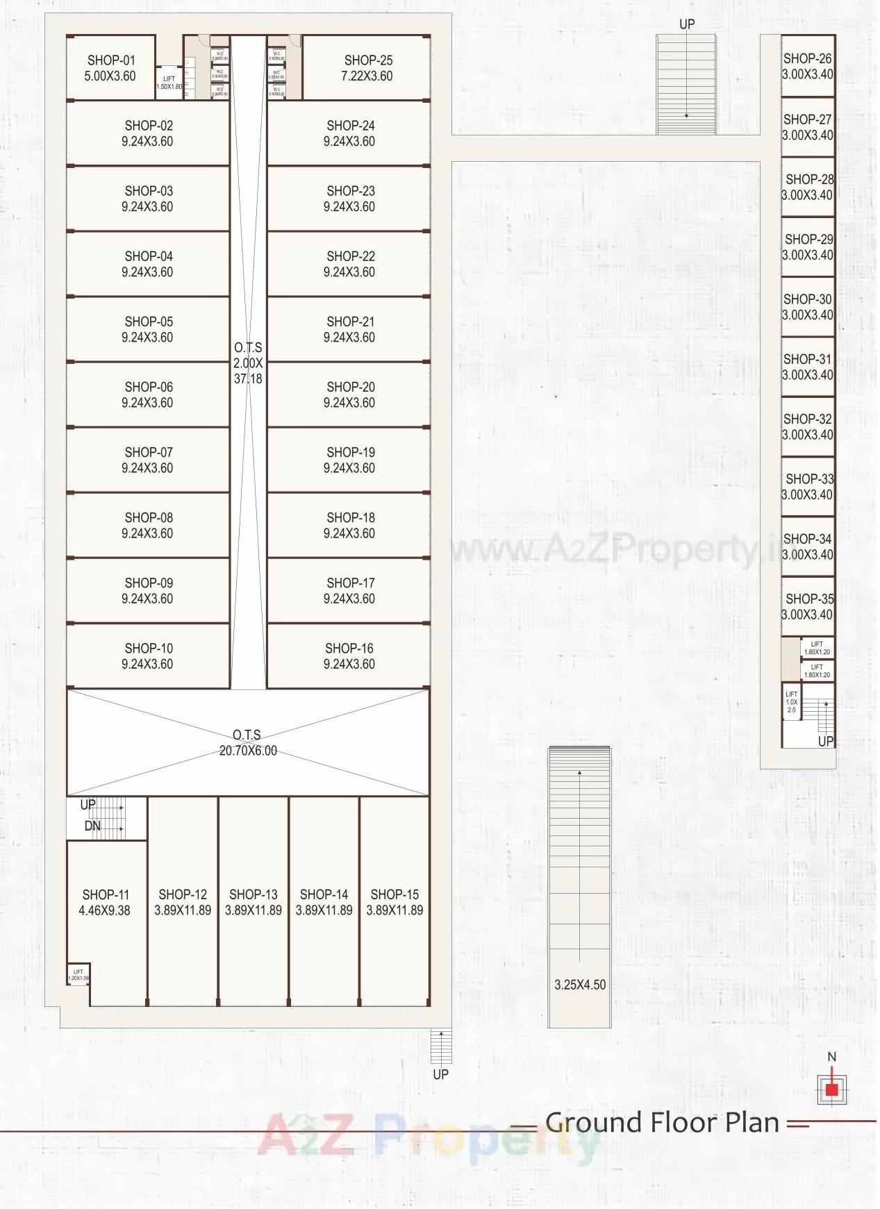 Layout of real estate project H R Prime located at Anand, Anand, Gujarat