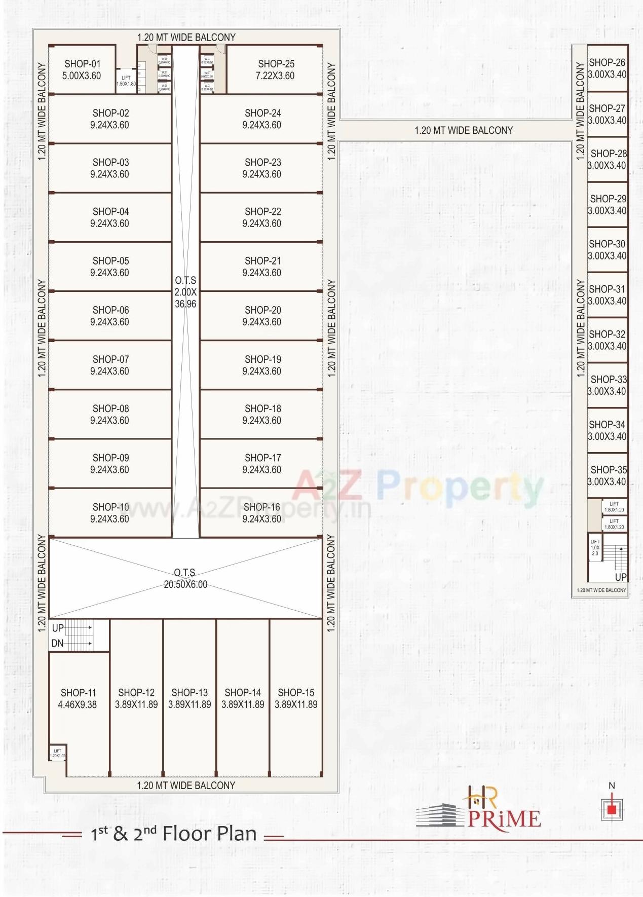 Layout of real estate project H R Prime located at Anand, Anand, Gujarat