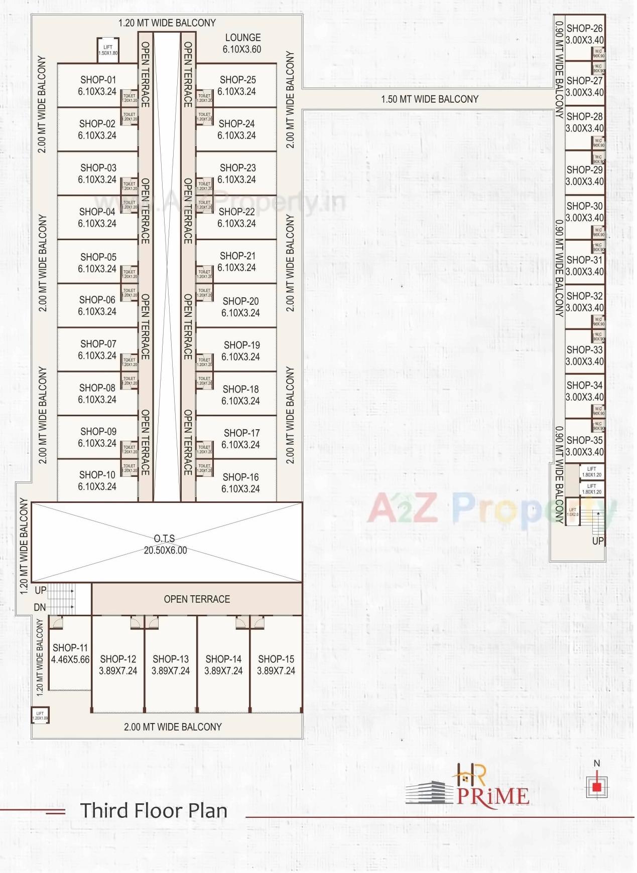 Layout of real estate project H R Prime located at Anand, Anand, Gujarat
