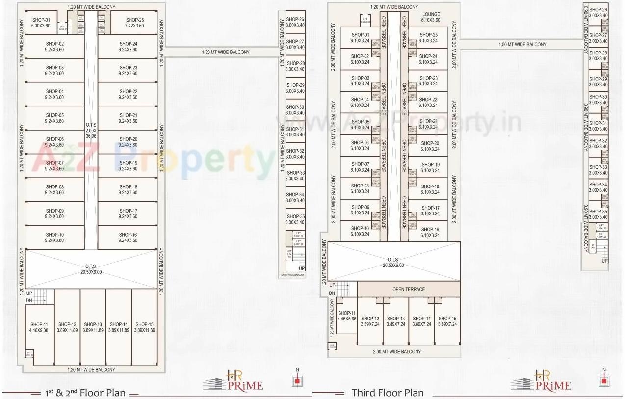 Layout of real estate project H R Prime located at Anand, Anand, Gujarat