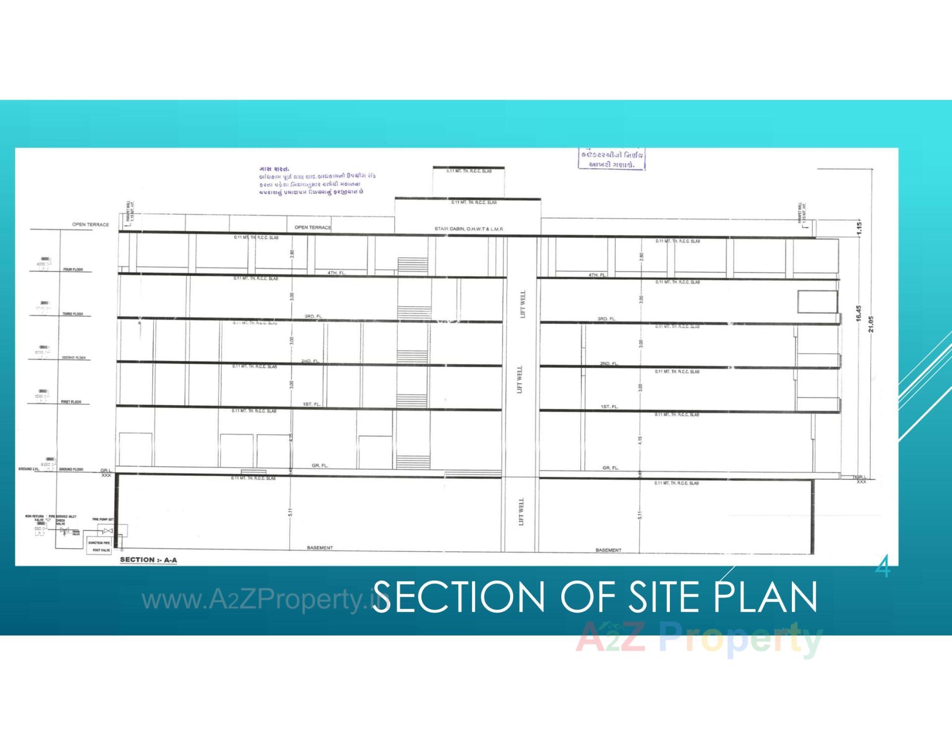 Layout of real estate project Harshitam Landmark located at Anand, Anand, Gujarat