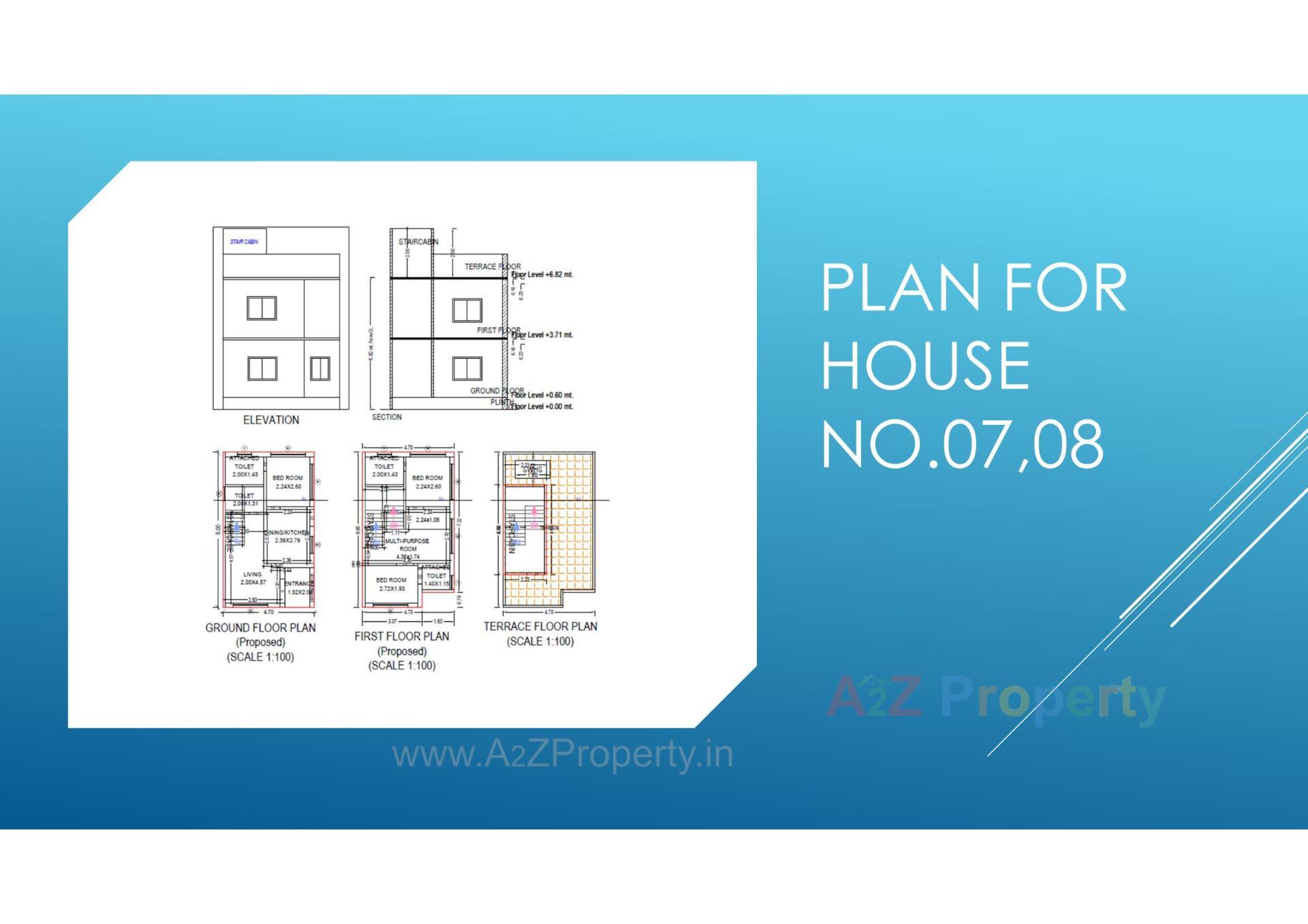 Layout of real estate project Herambh Elegance located at Bakrol, Anand, Gujarat