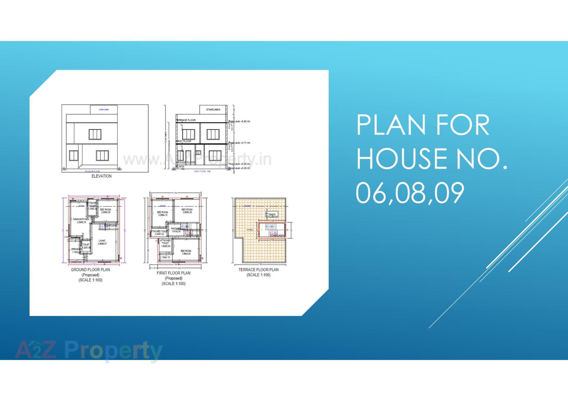 Layout of real estate project Herambh Elegance located at Bakrol, Anand, Gujarat