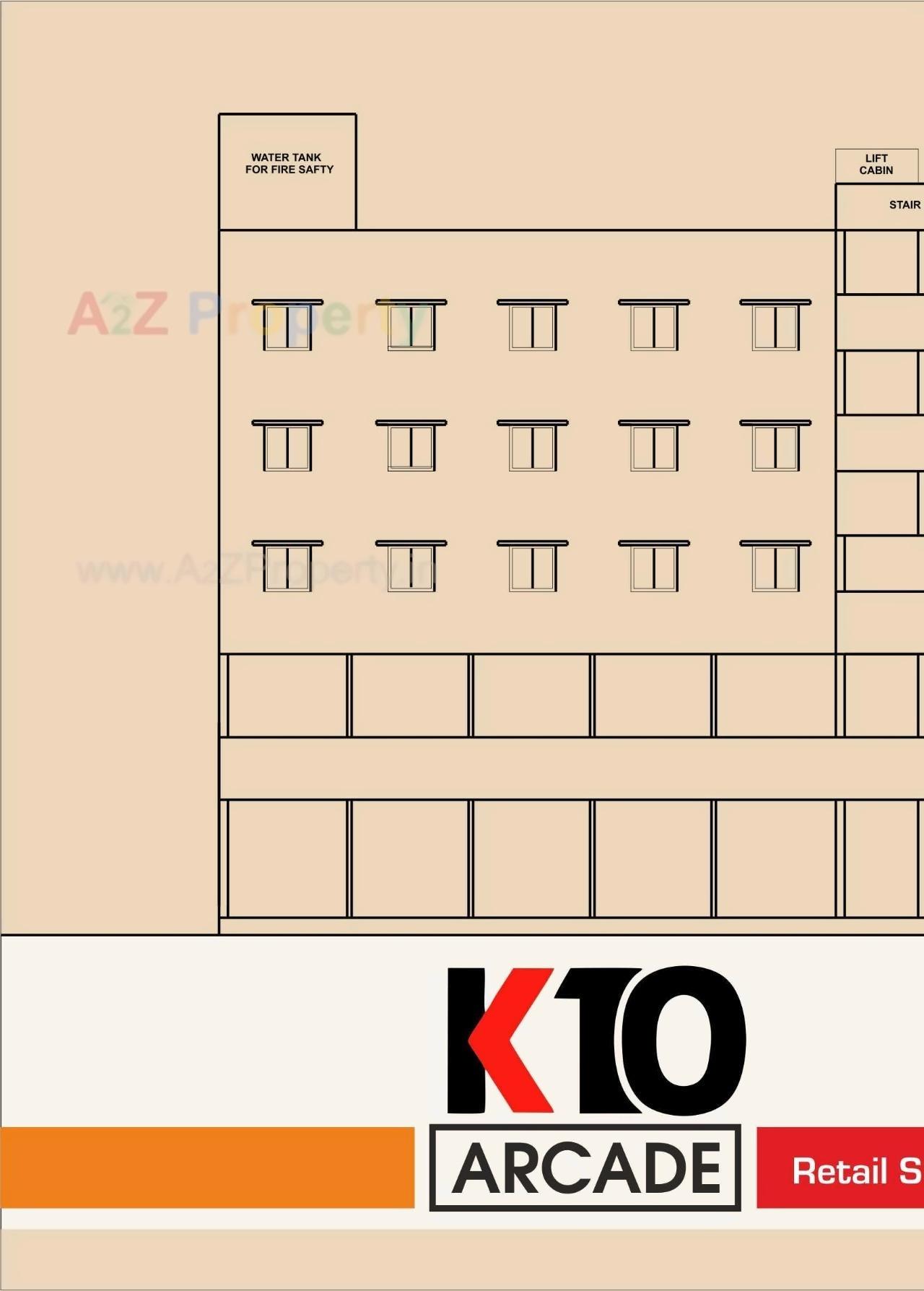 Layout of real estate project K 10 Arcade located at Anand, Anand, Gujarat