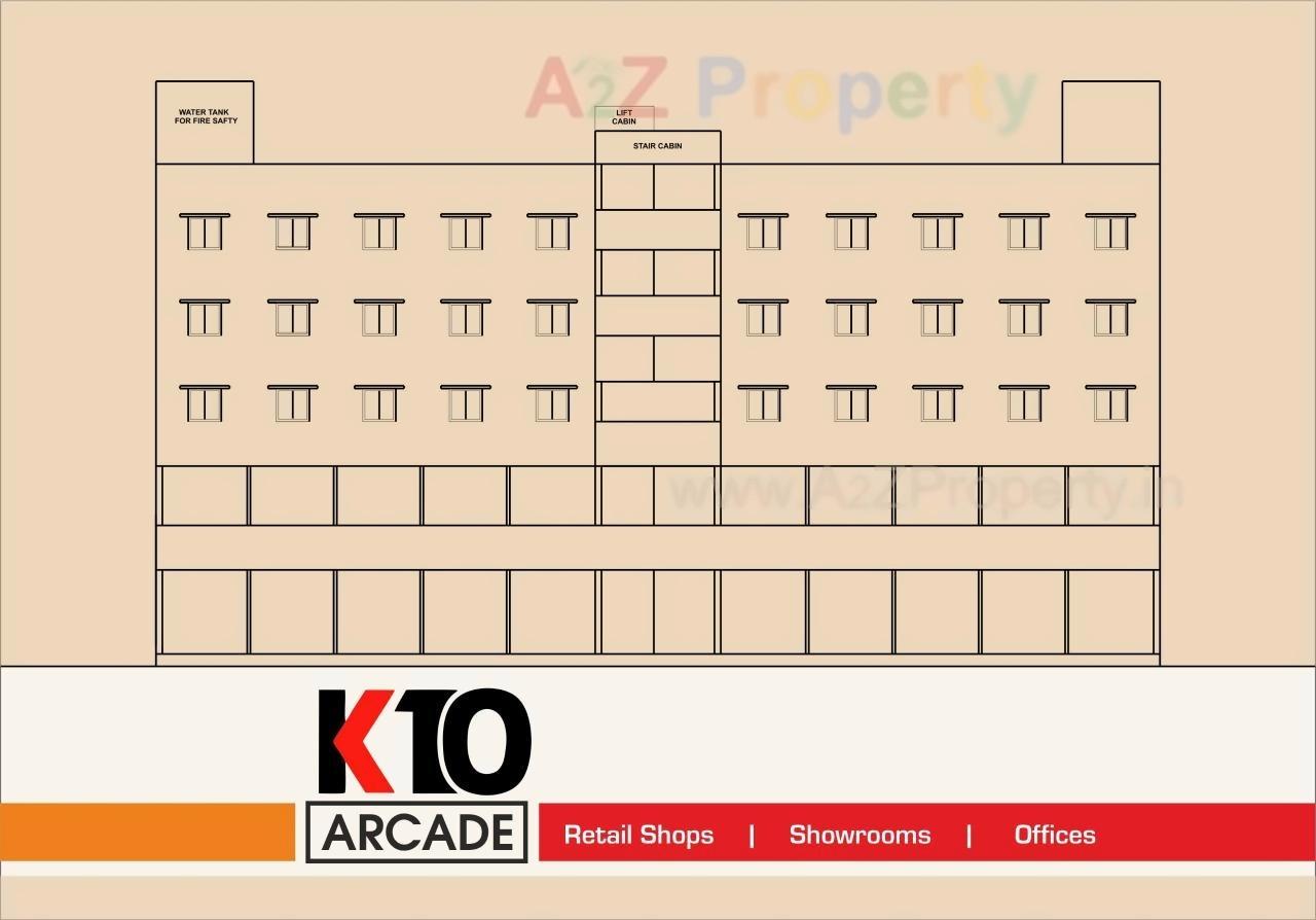 Layout of real estate project K 10 Arcade located at Anand, Anand, Gujarat