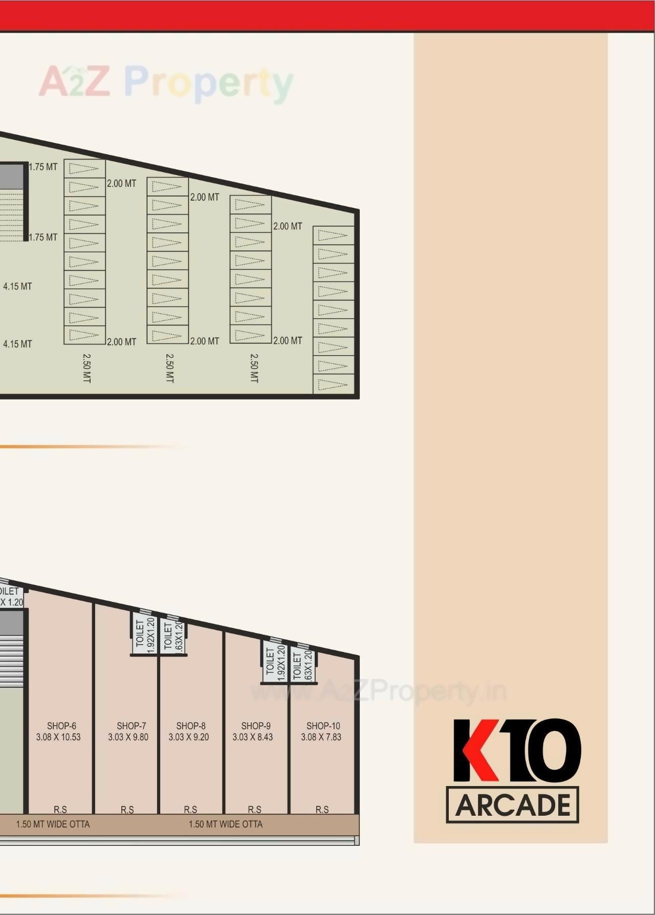 Layout of real estate project K 10 Arcade located at Anand, Anand, Gujarat