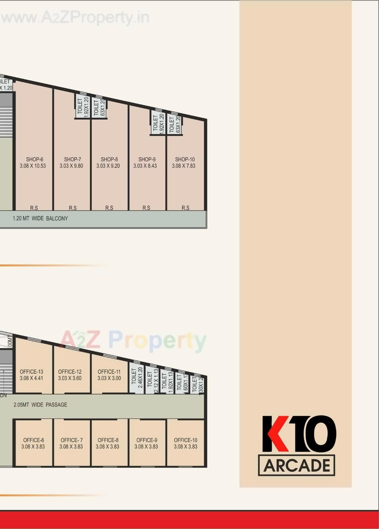 Layout of real estate project K 10 Arcade located at Anand, Anand, Gujarat