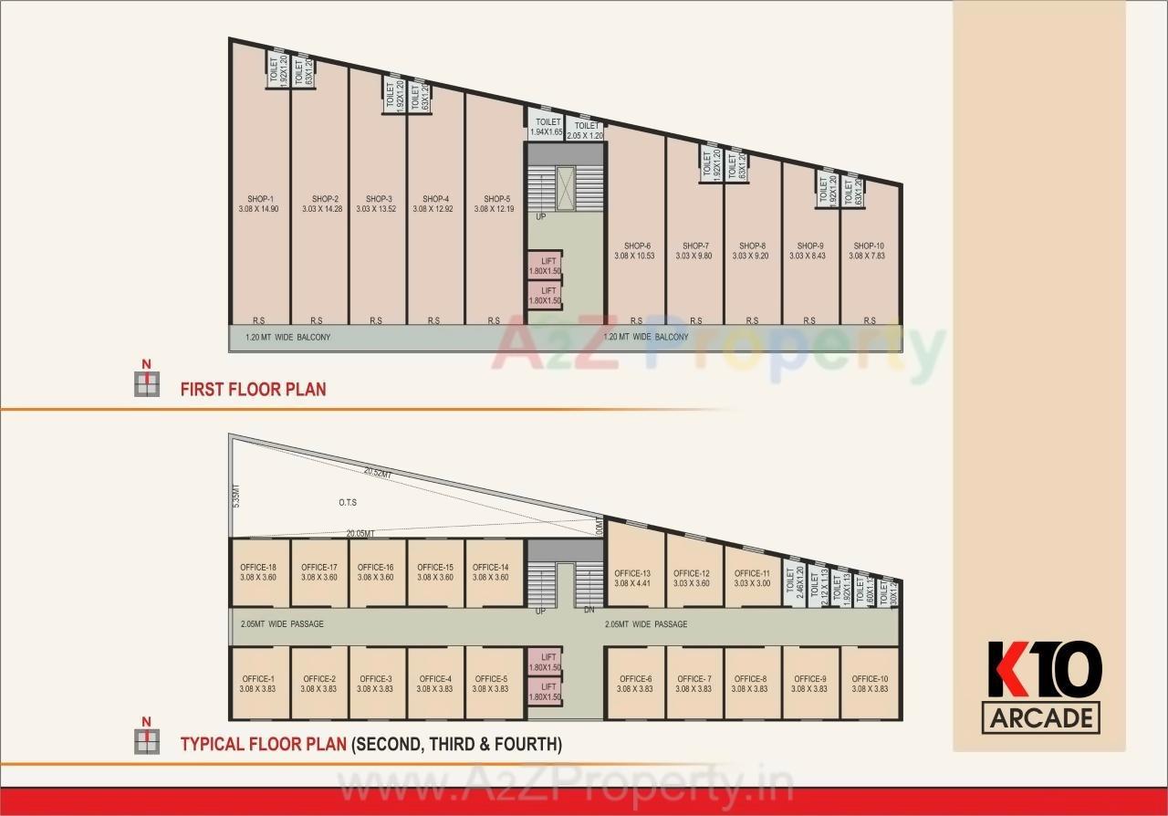 Layout of real estate project K 10 Arcade located at Anand, Anand, Gujarat