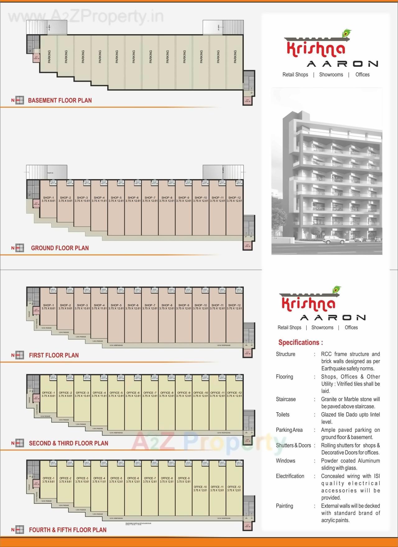 Layout of real estate project Krishna Aaron located at Anand, Anand, Gujarat