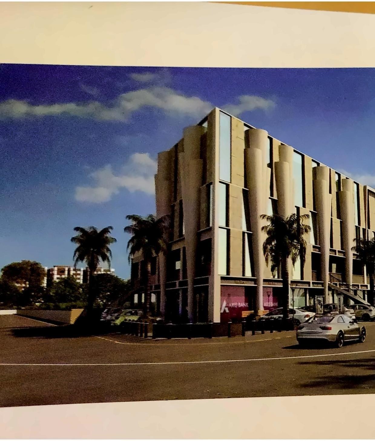 3D Elevation of real estate project Krishna Complex located at Khambhat, Anand, Gujarat