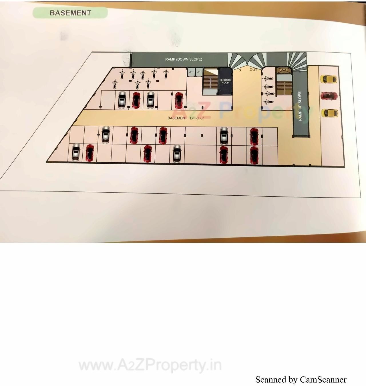 Layout of real estate project Krishna Complex located at Khambhat, Anand, Gujarat