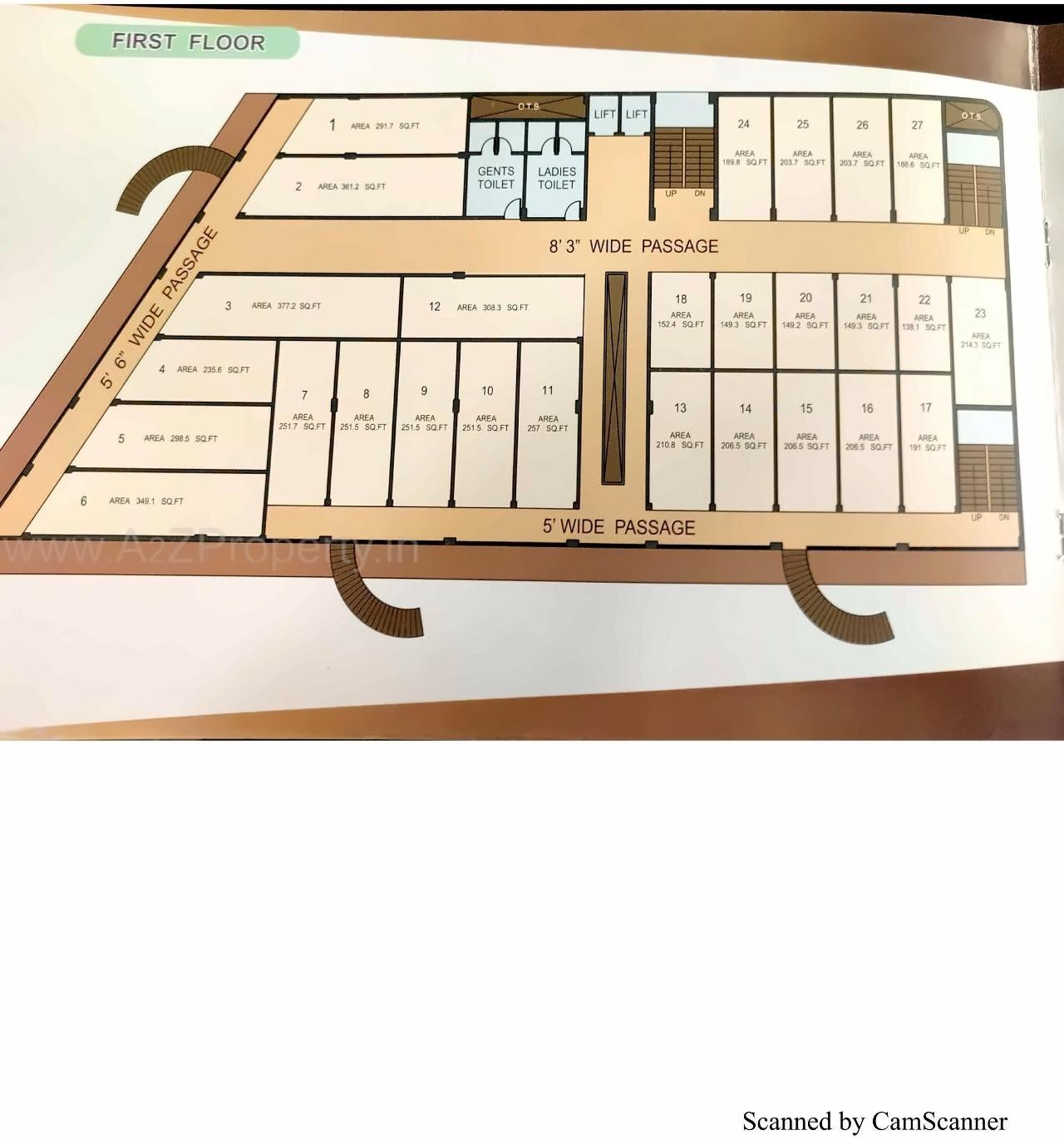 Layout of real estate project Krishna Complex located at Khambhat, Anand, Gujarat