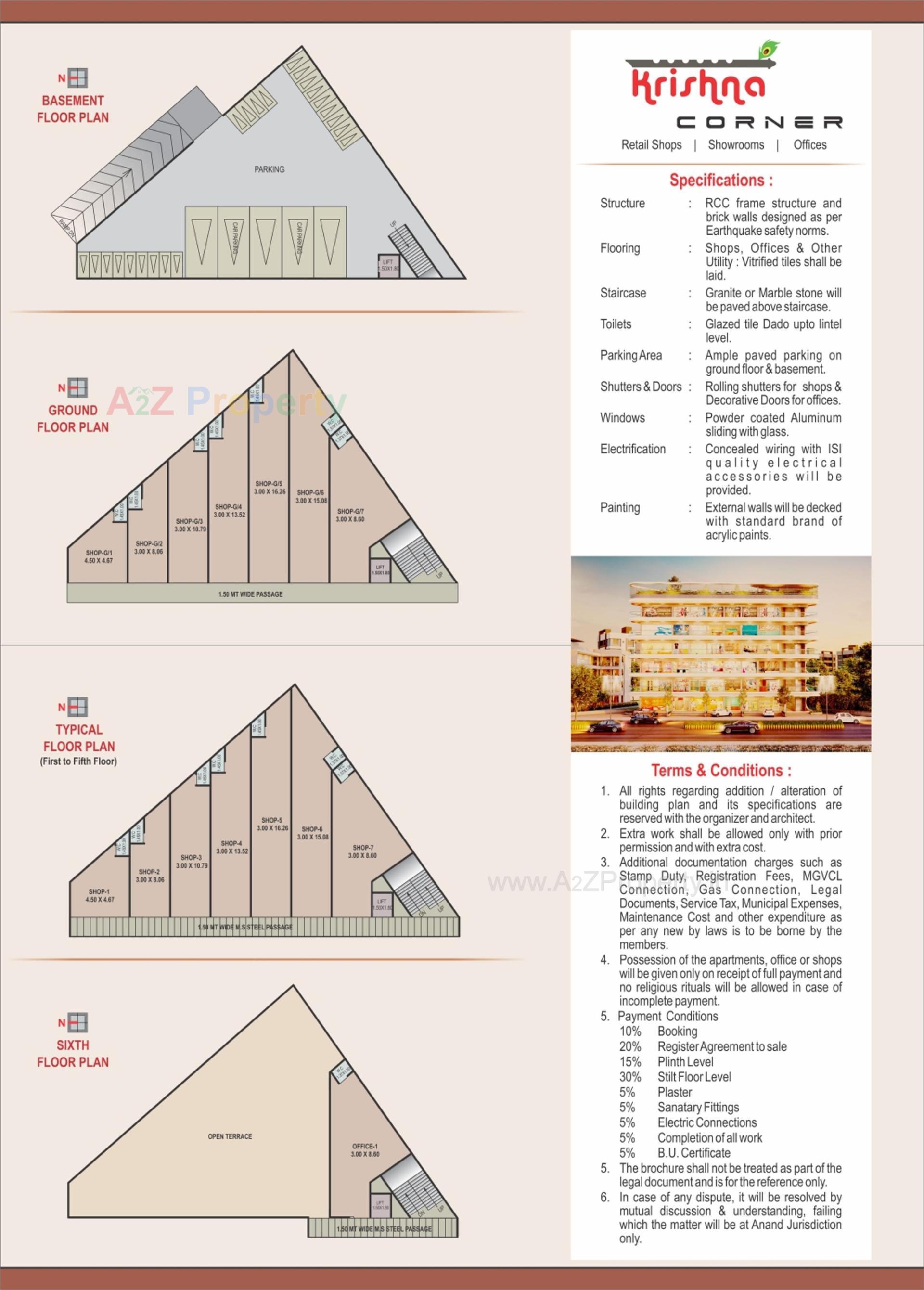  of real estate project Krishna Corner located at Karamsad, Anand, Gujarat