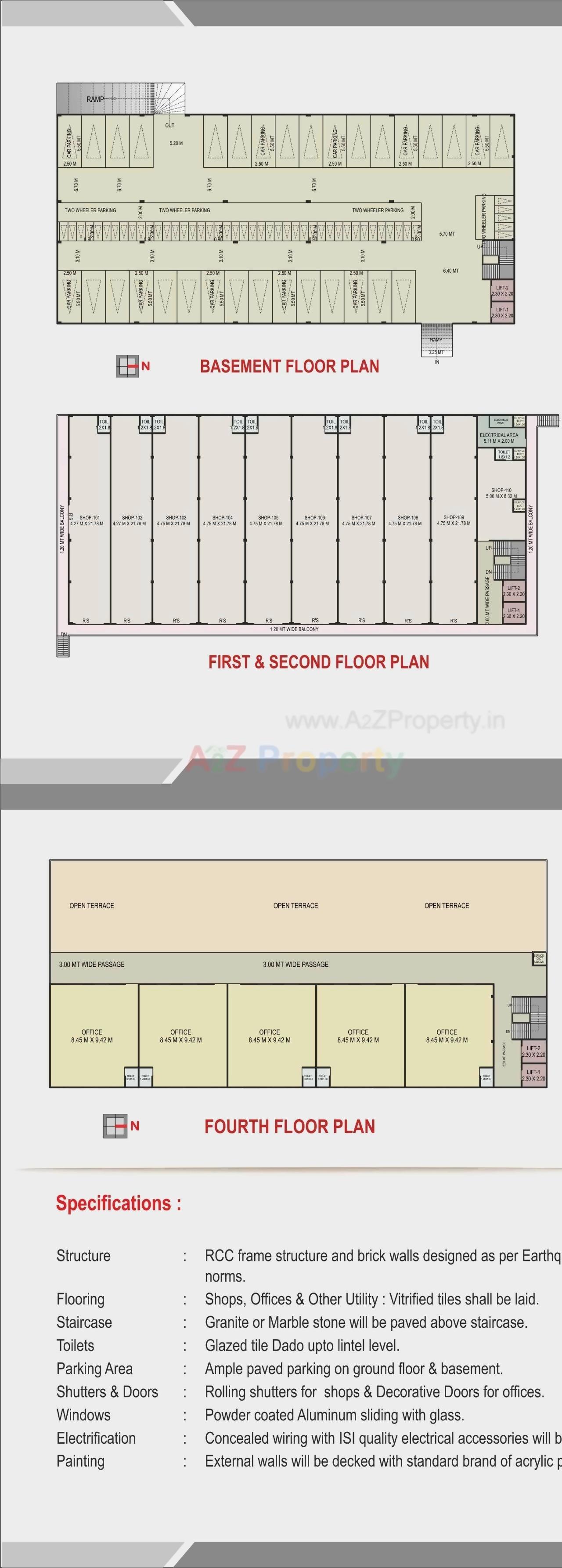 Layout of real estate project Krishna Cross Roads located at Bakrol, Anand, Gujarat