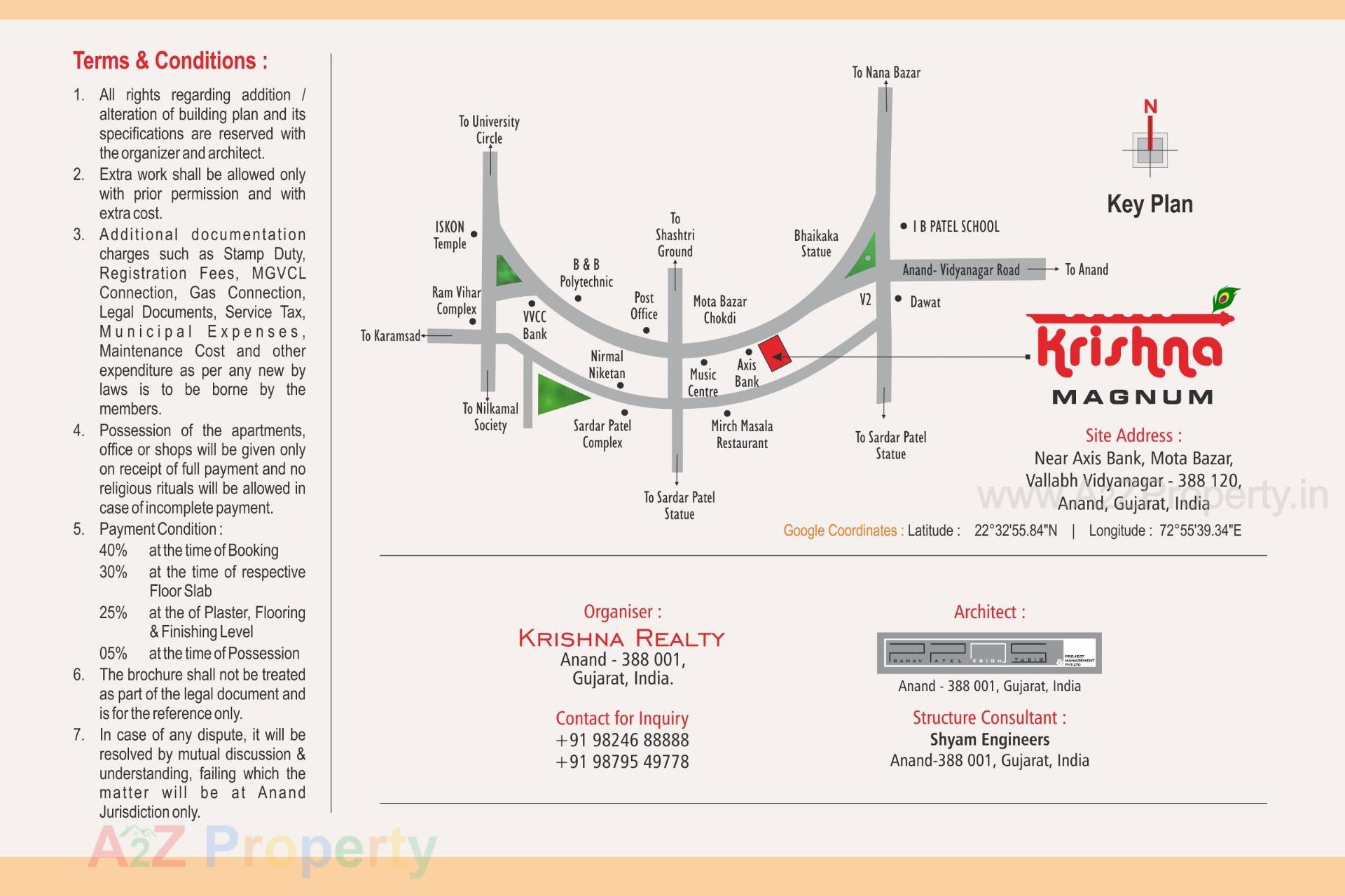  of real estate project Krishna Magnum located at Vallabh-vidhyanagar, Anand, Gujarat