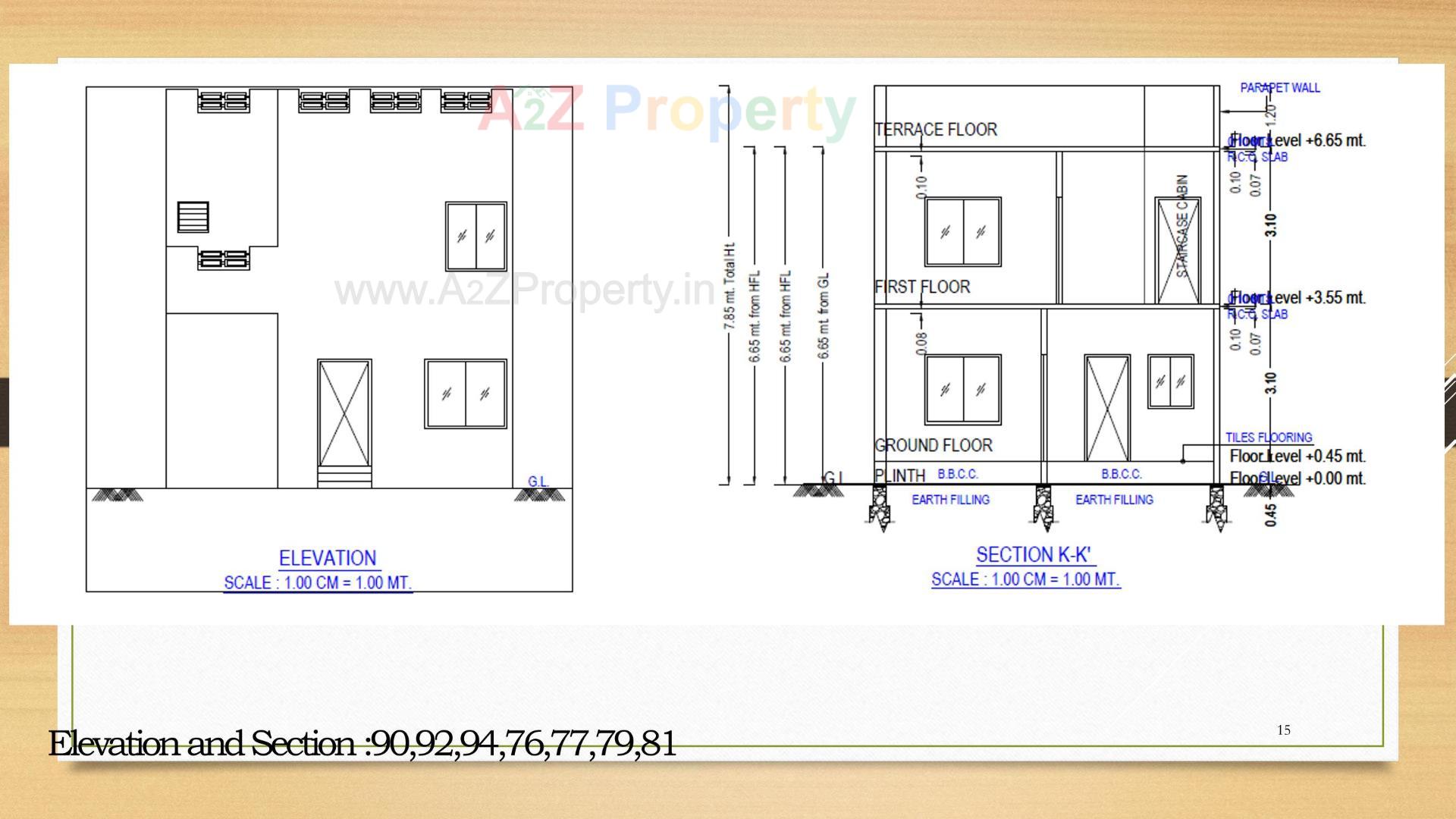Layout of real estate project Laksh Neelakash located at Karamsad, Anand, Gujarat