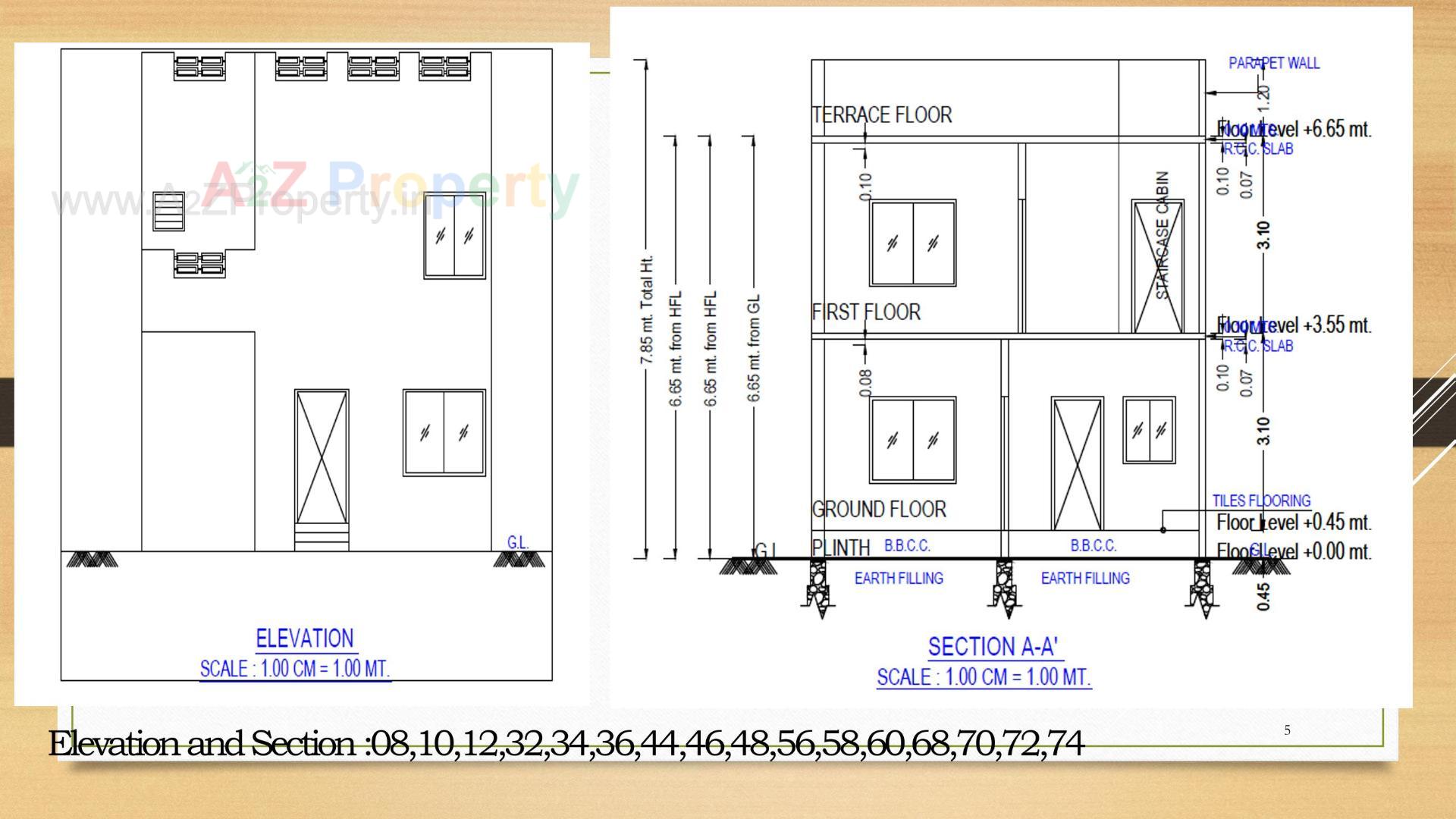 Layout of real estate project Laksh Neelakash located at Karamsad, Anand, Gujarat