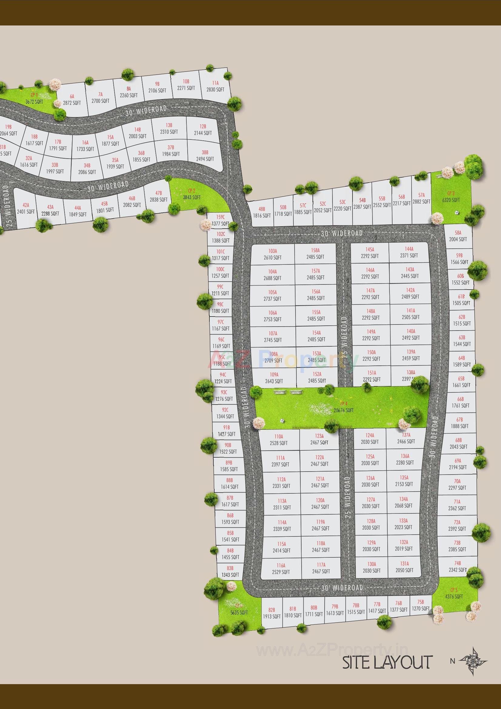 Layout of real estate project Legacy Enclave located at Bakrol, Anand, Gujarat