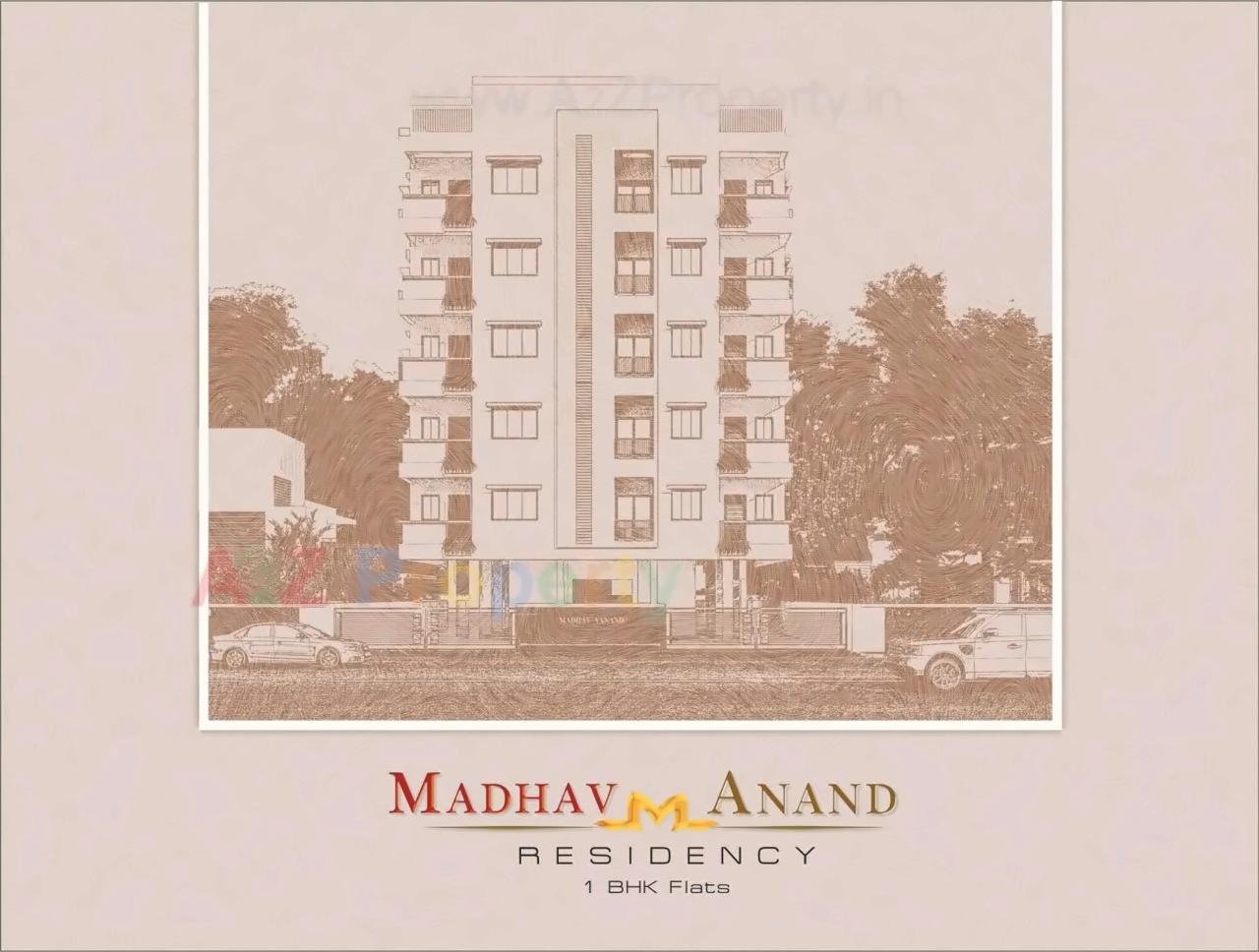 Layout of real estate project Madhav Anand Residency located at Vallabh-vidhyanagar, Anand, Gujarat