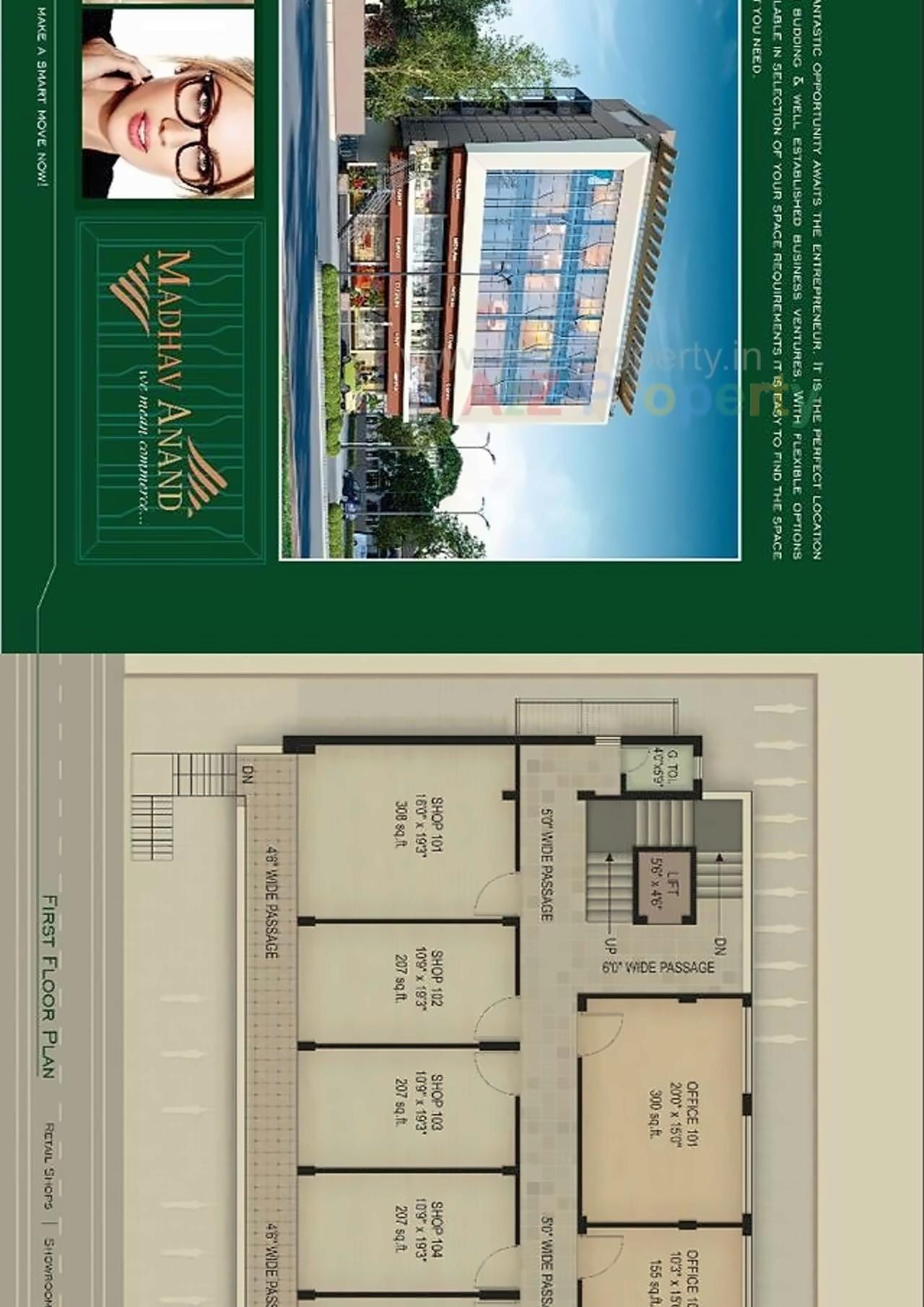Layout of real estate project Madhav Anand located at Vallabh-vidhyanagar, Anand, Gujarat