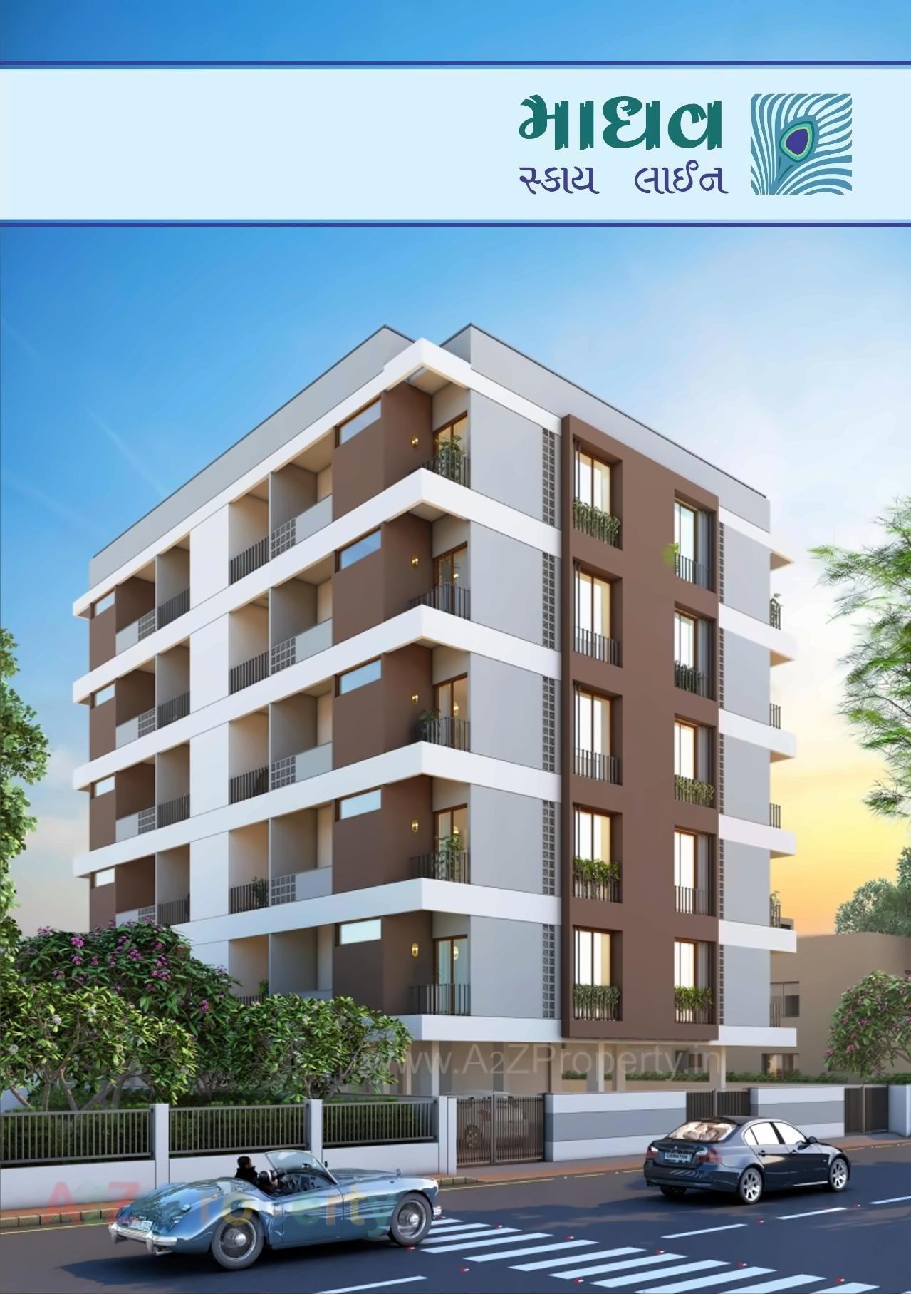 3D Elevation of real estate project Madhav Skyline located at Anand, Anand, Gujarat