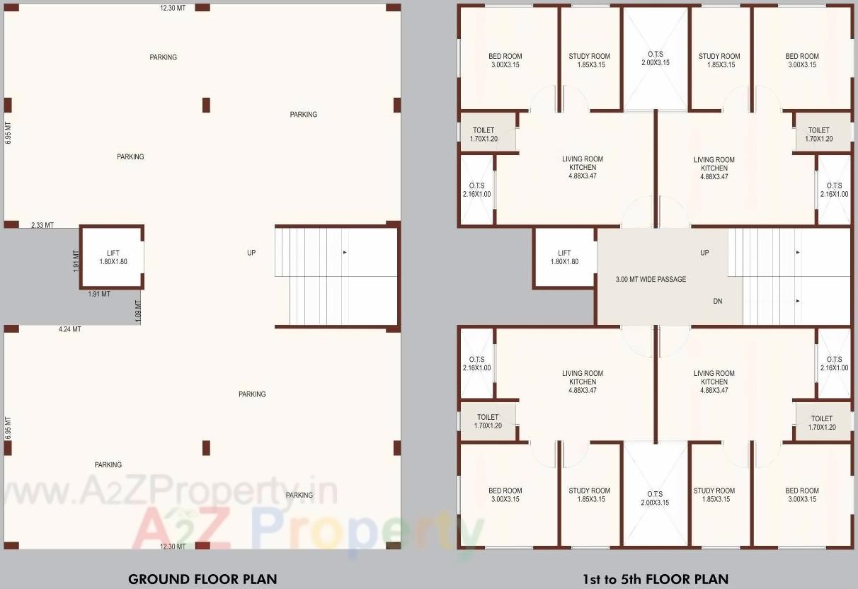 Layout of real estate project Madhav Skyline located at Anand, Anand, Gujarat